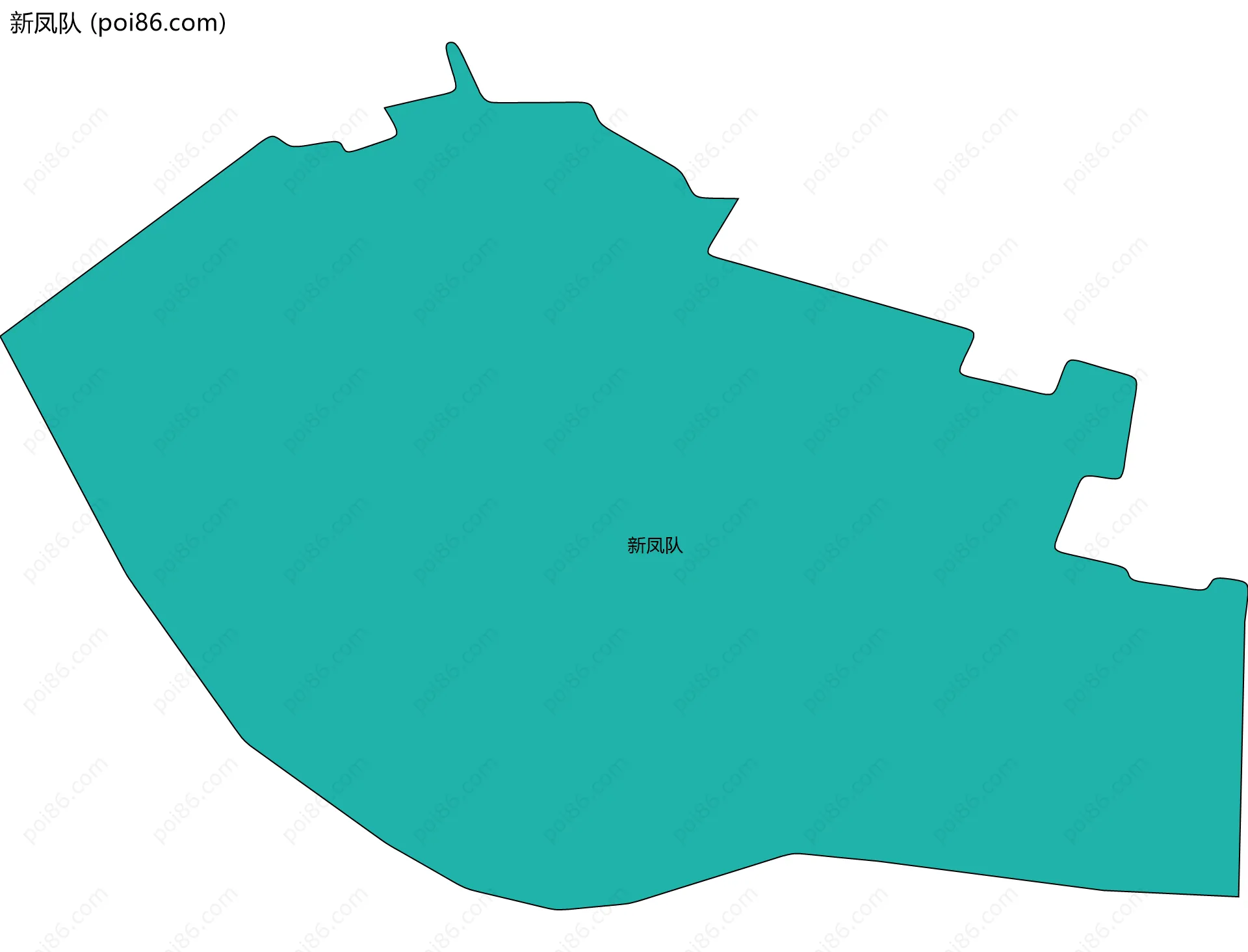 新凤队边界地图