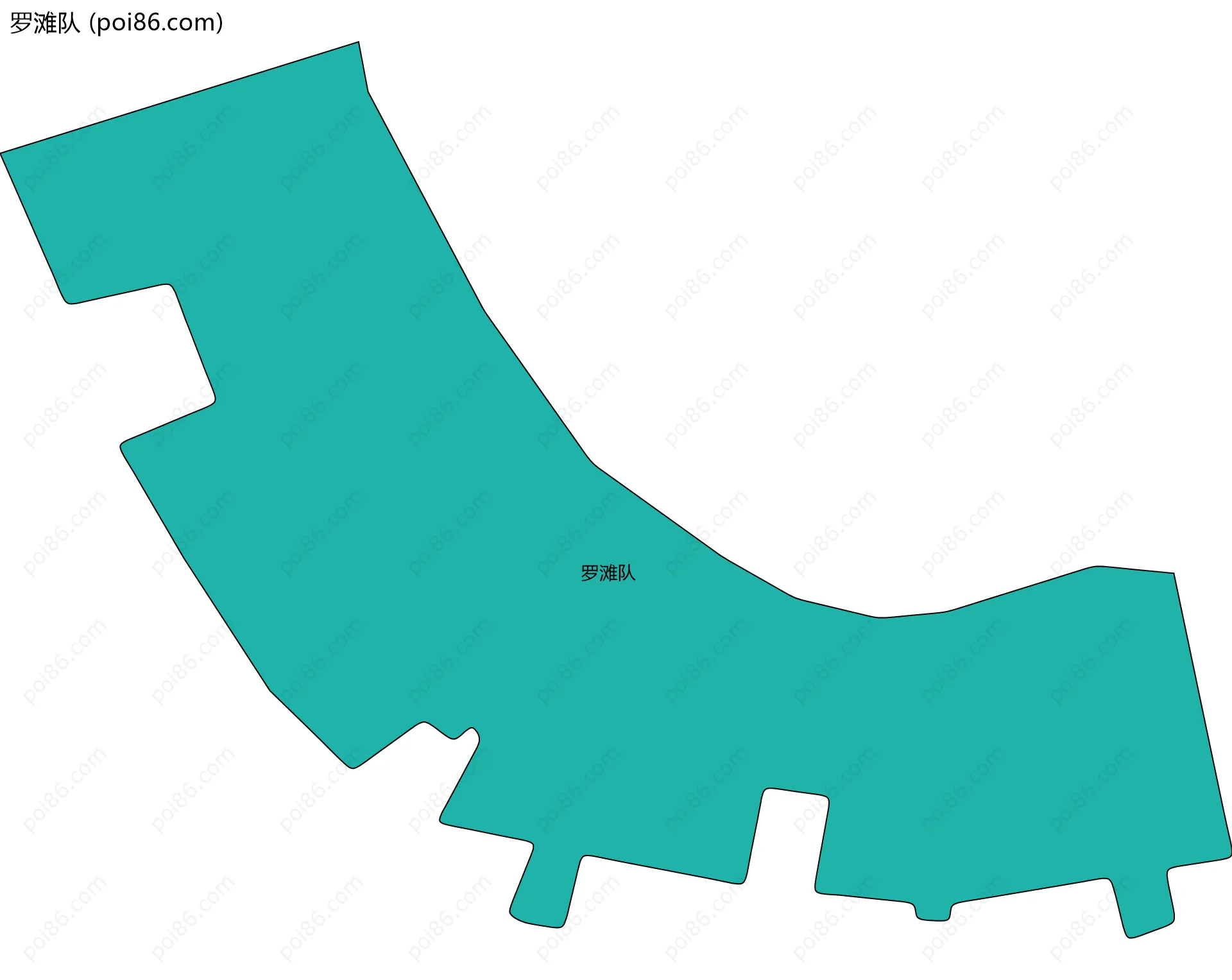 罗滩队边界地图