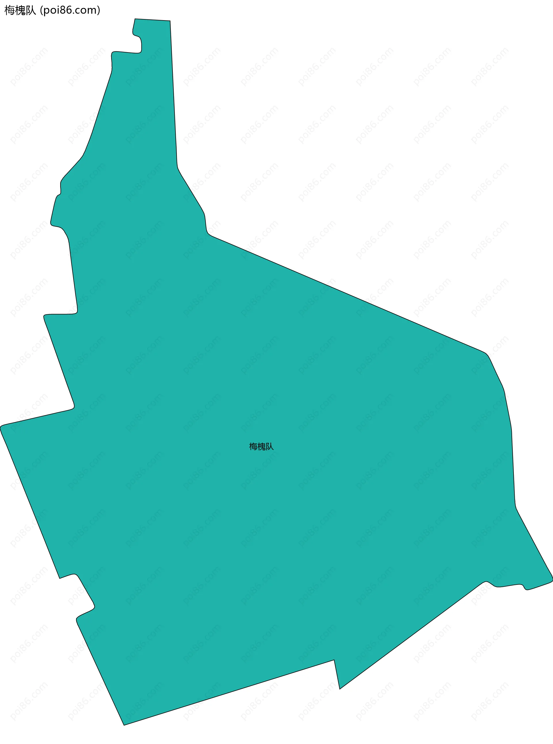 梅槐队边界地图