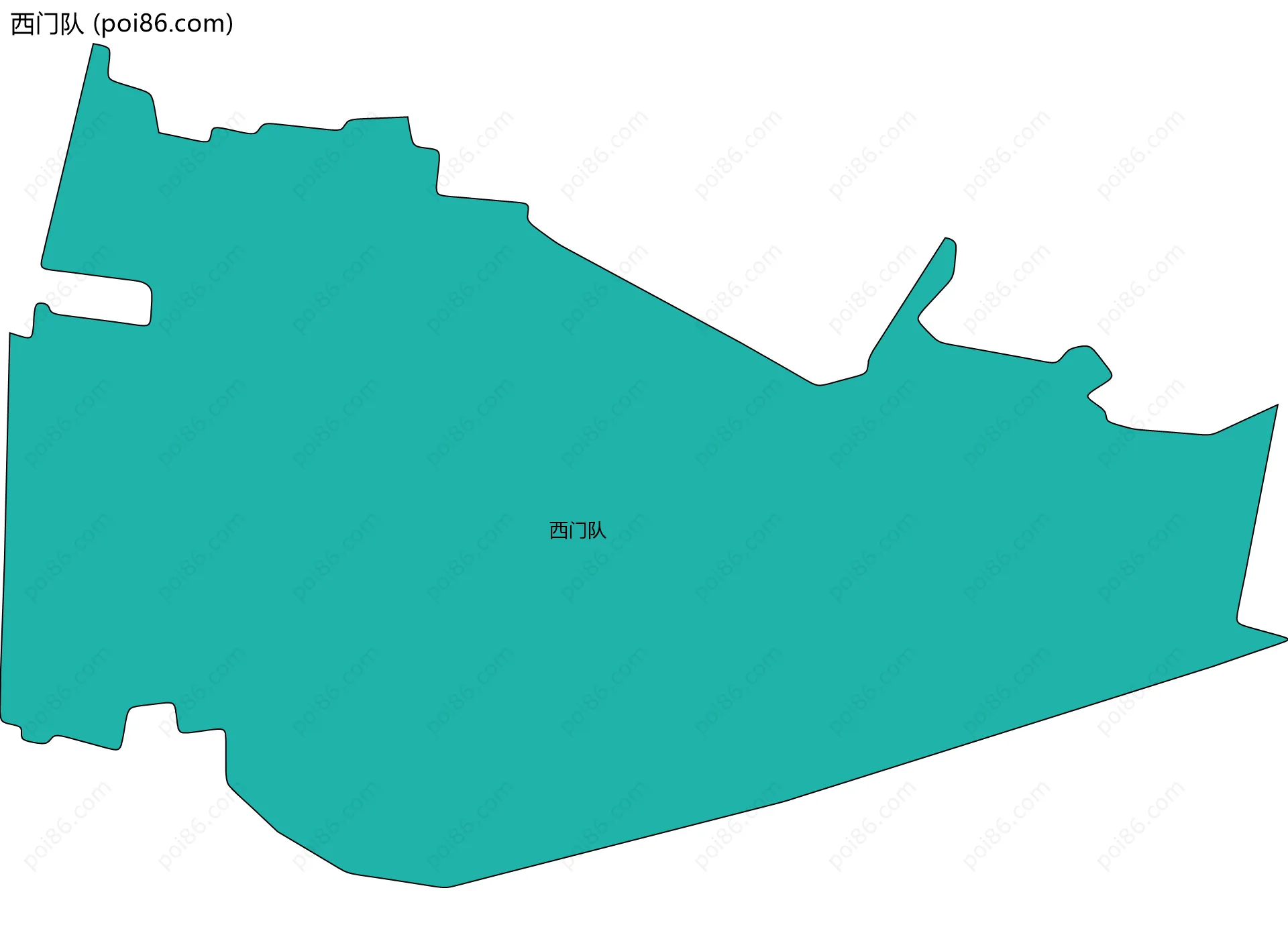 西门队边界地图