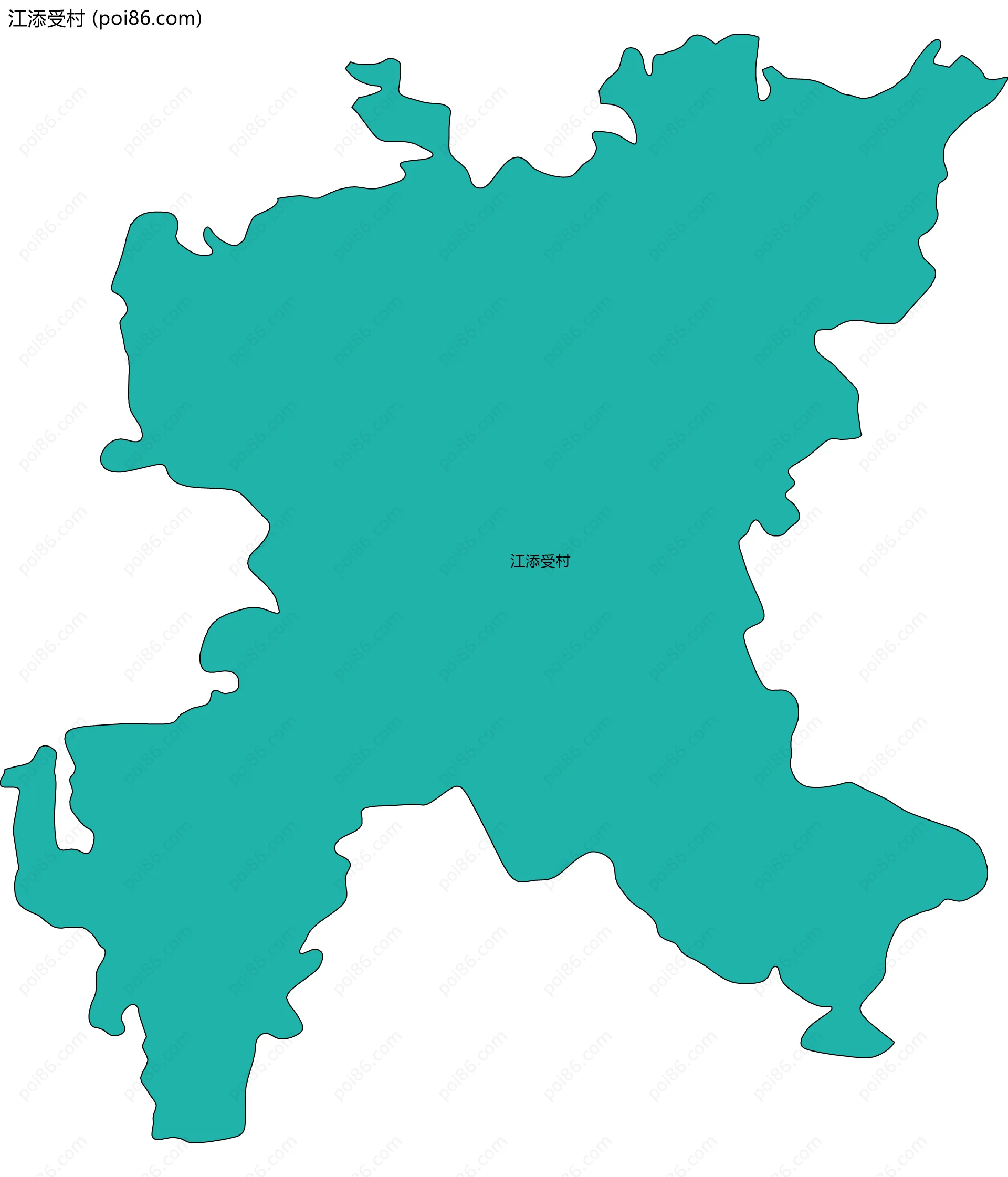 江添受村边界地图