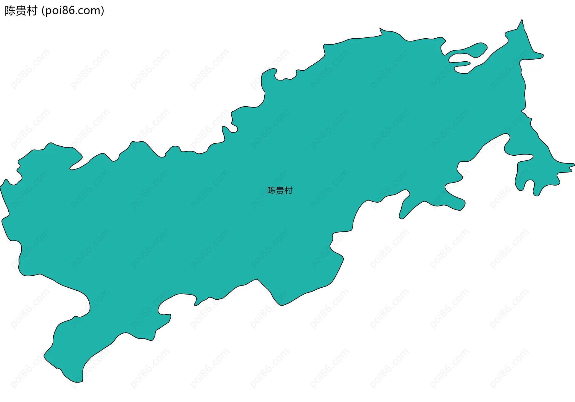 陈贵村边界地图