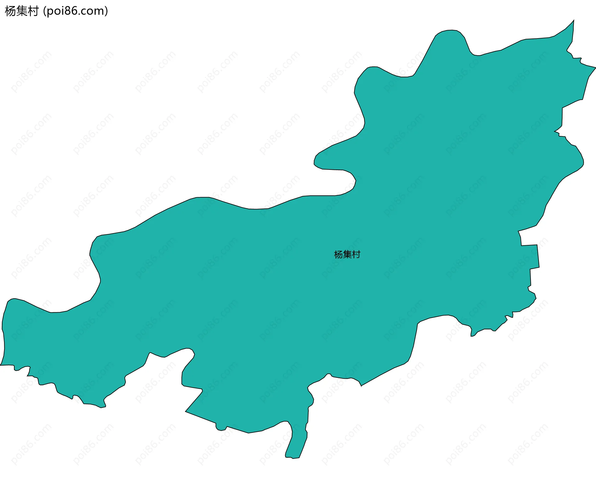 杨集村边界地图