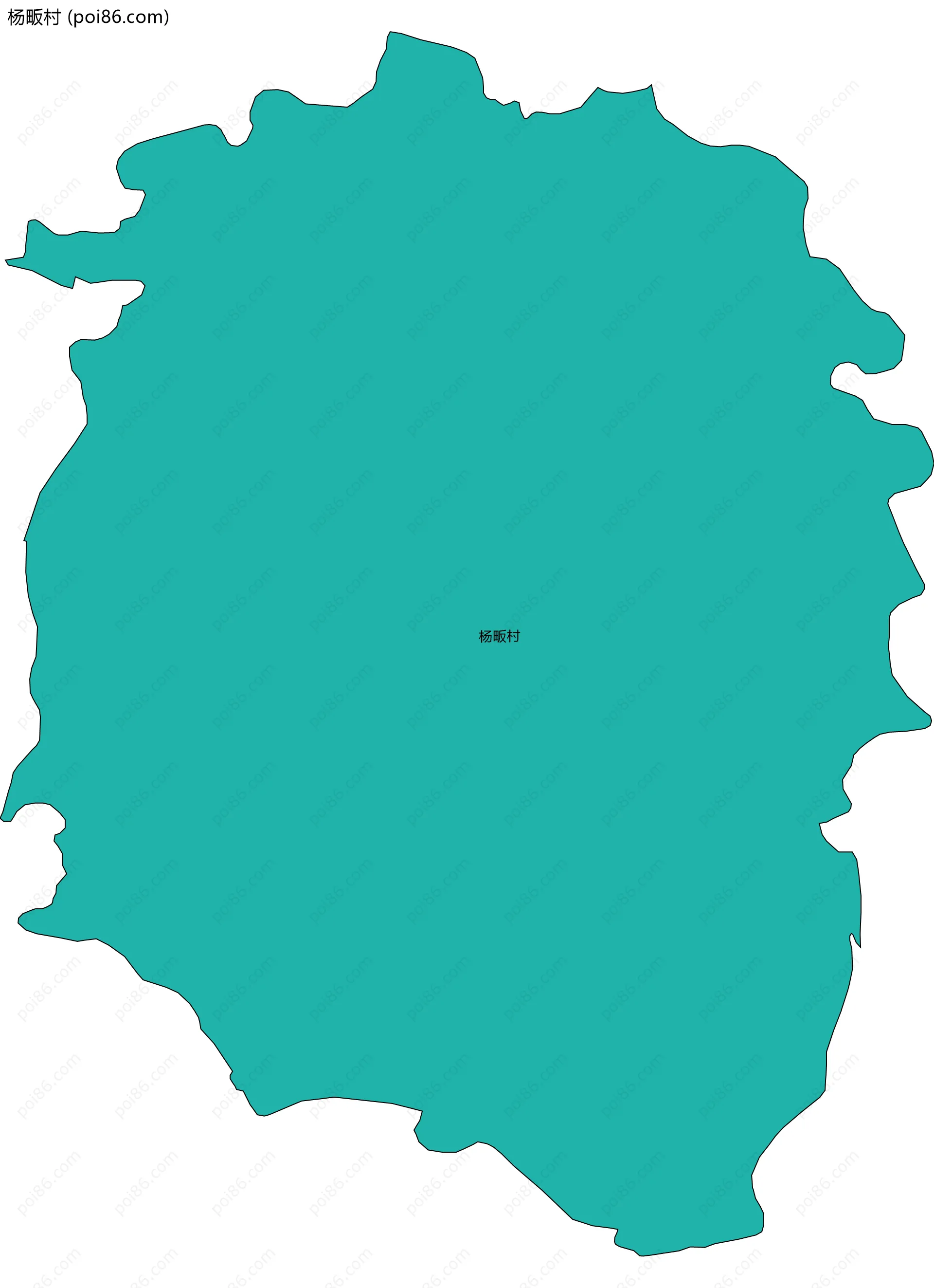 杨畈村边界地图
