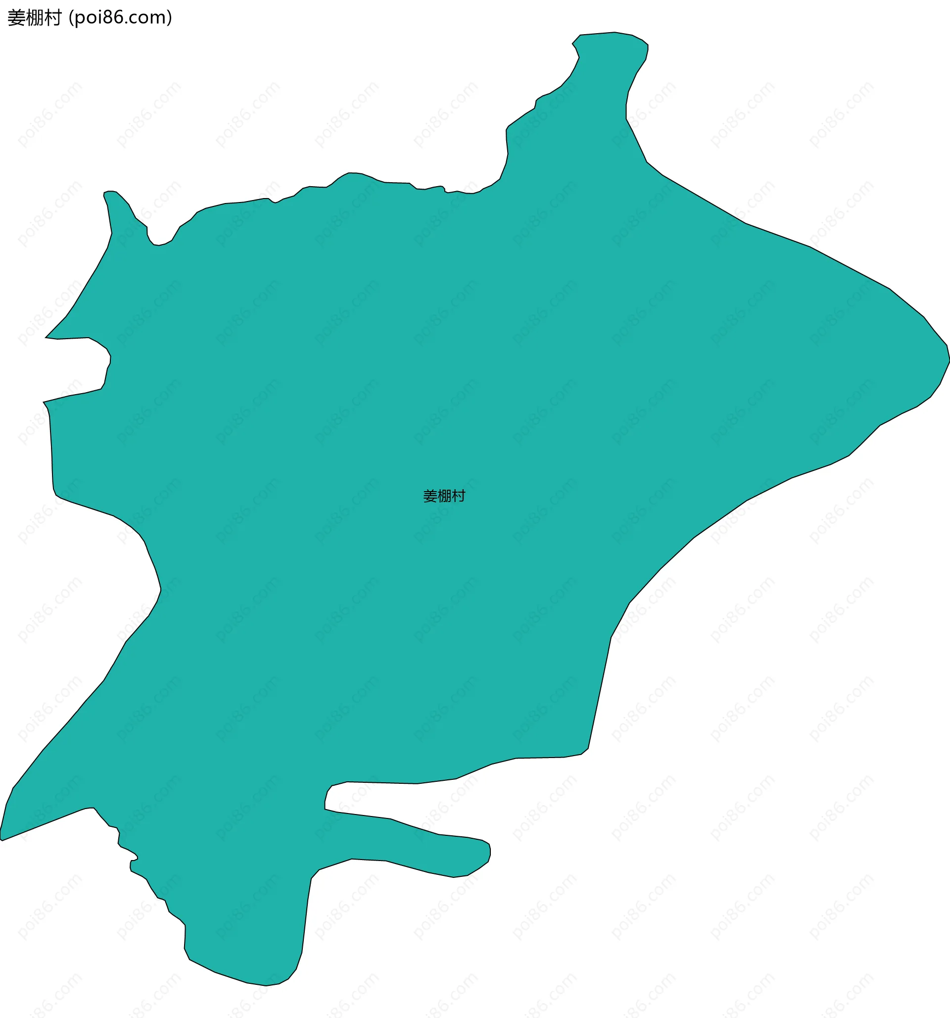 姜棚村边界地图