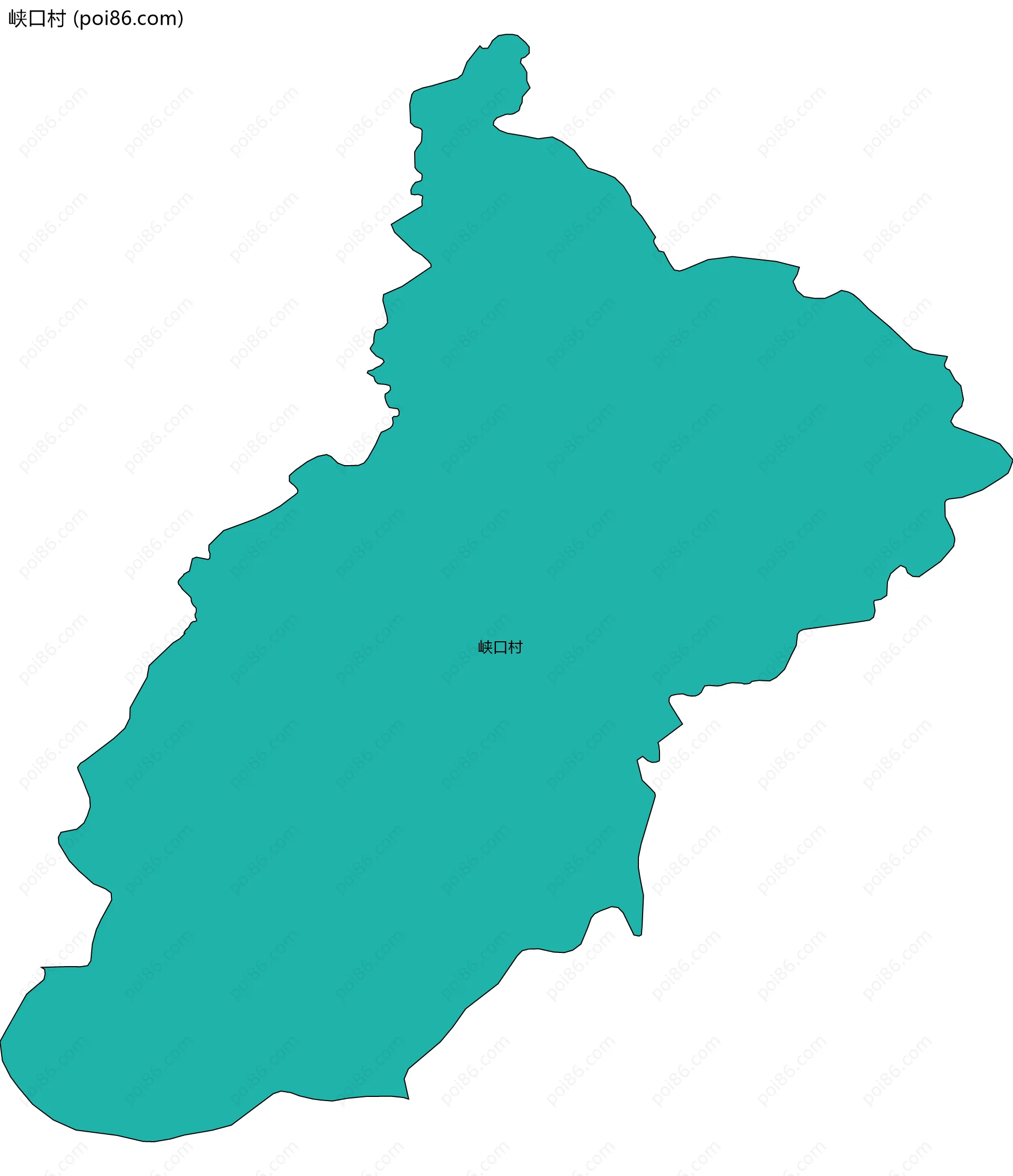 峡口村边界地图