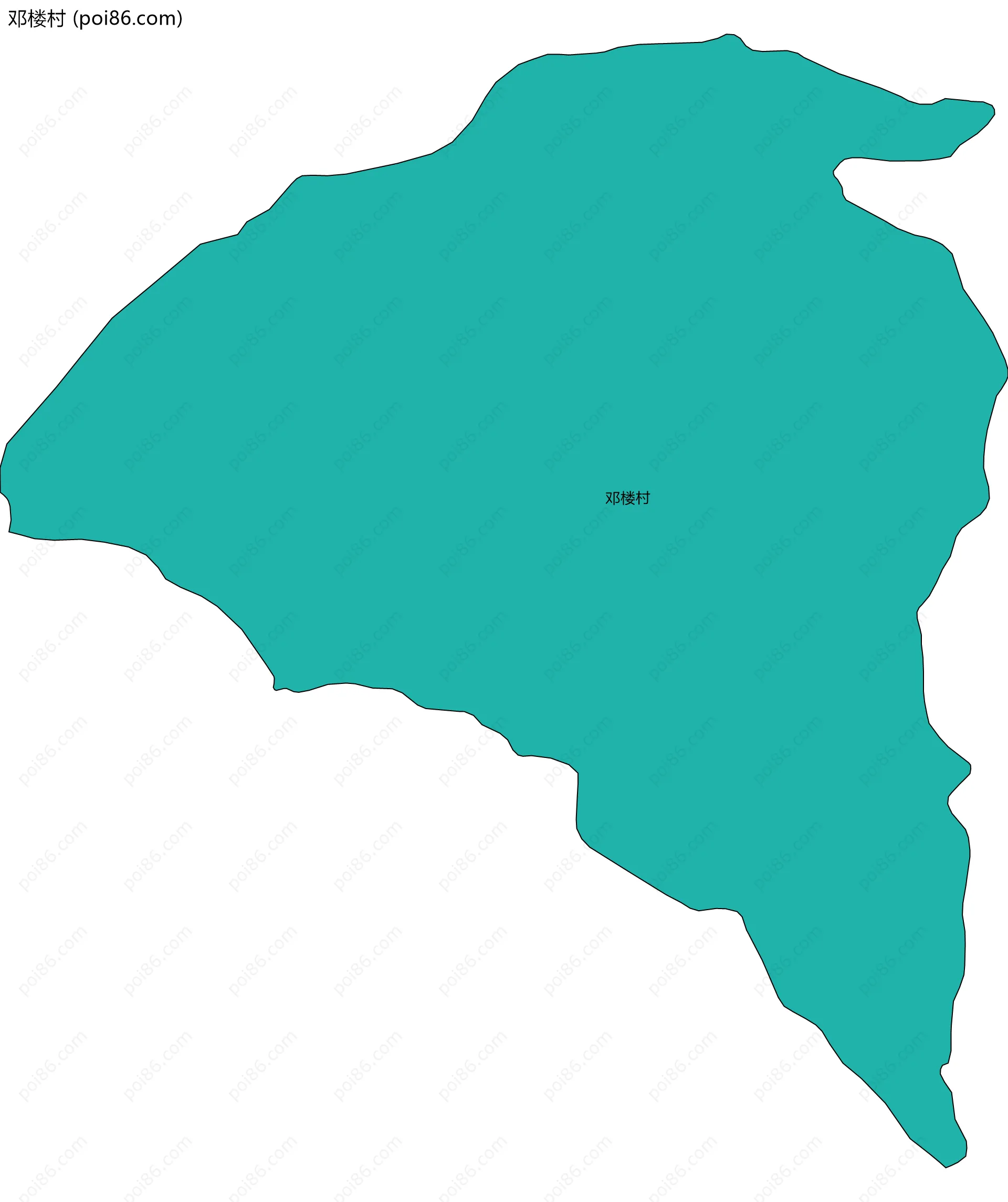 邓楼村边界地图