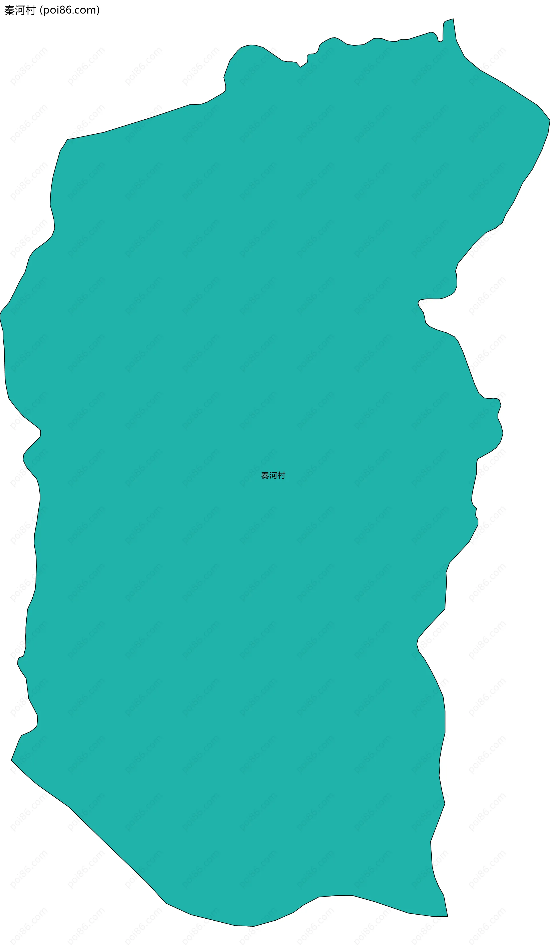 秦河村边界地图
