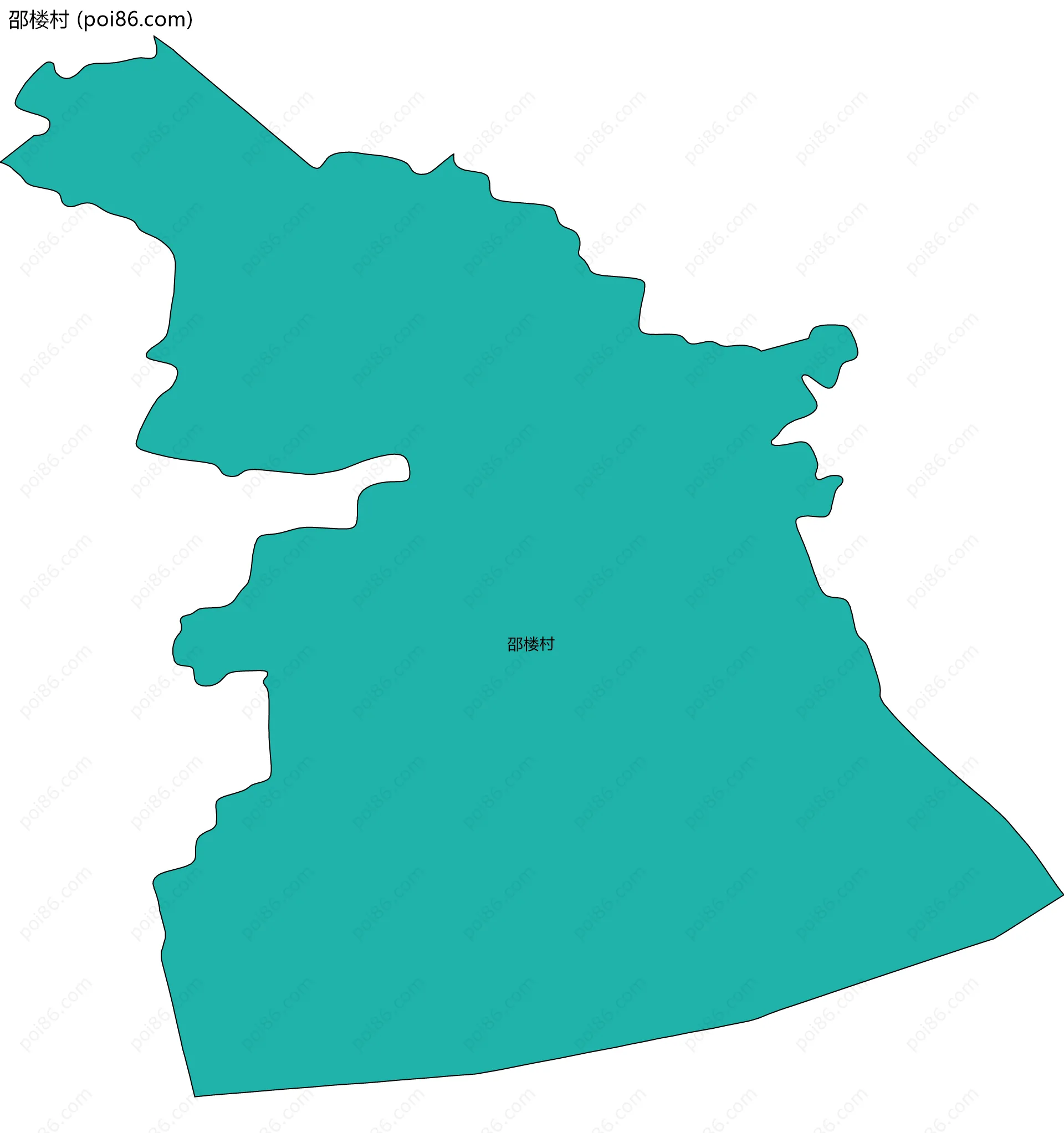 邵楼村边界地图