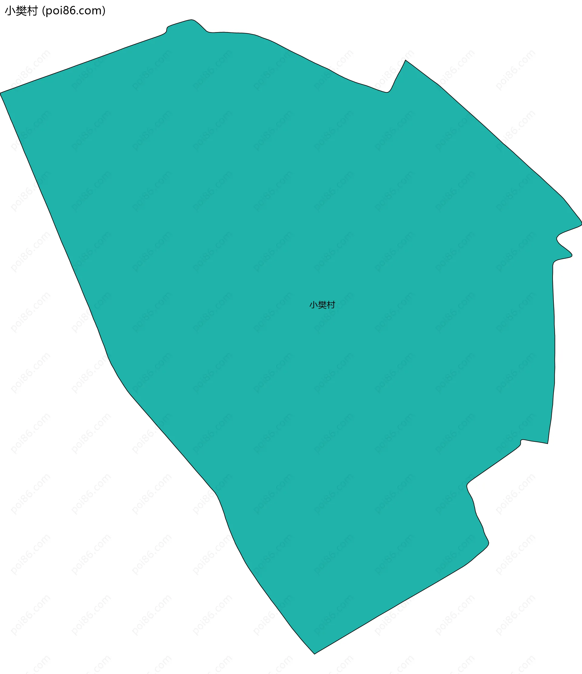 小樊村边界地图