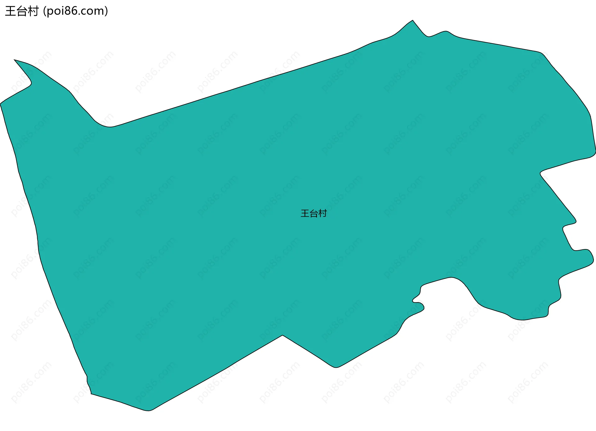 王台村边界地图