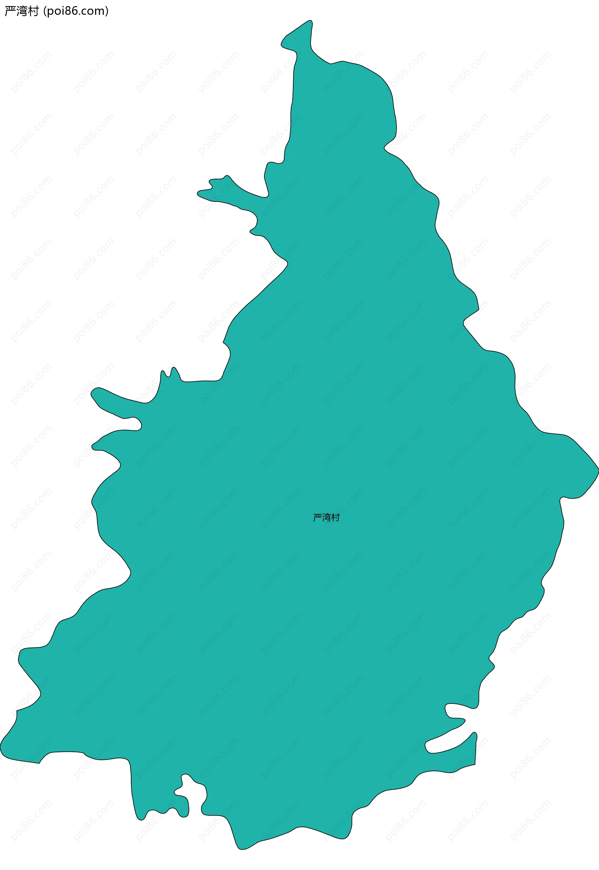 严湾村边界地图