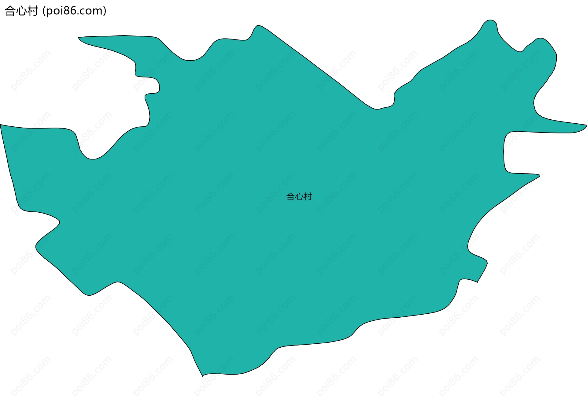 合心村边界地图