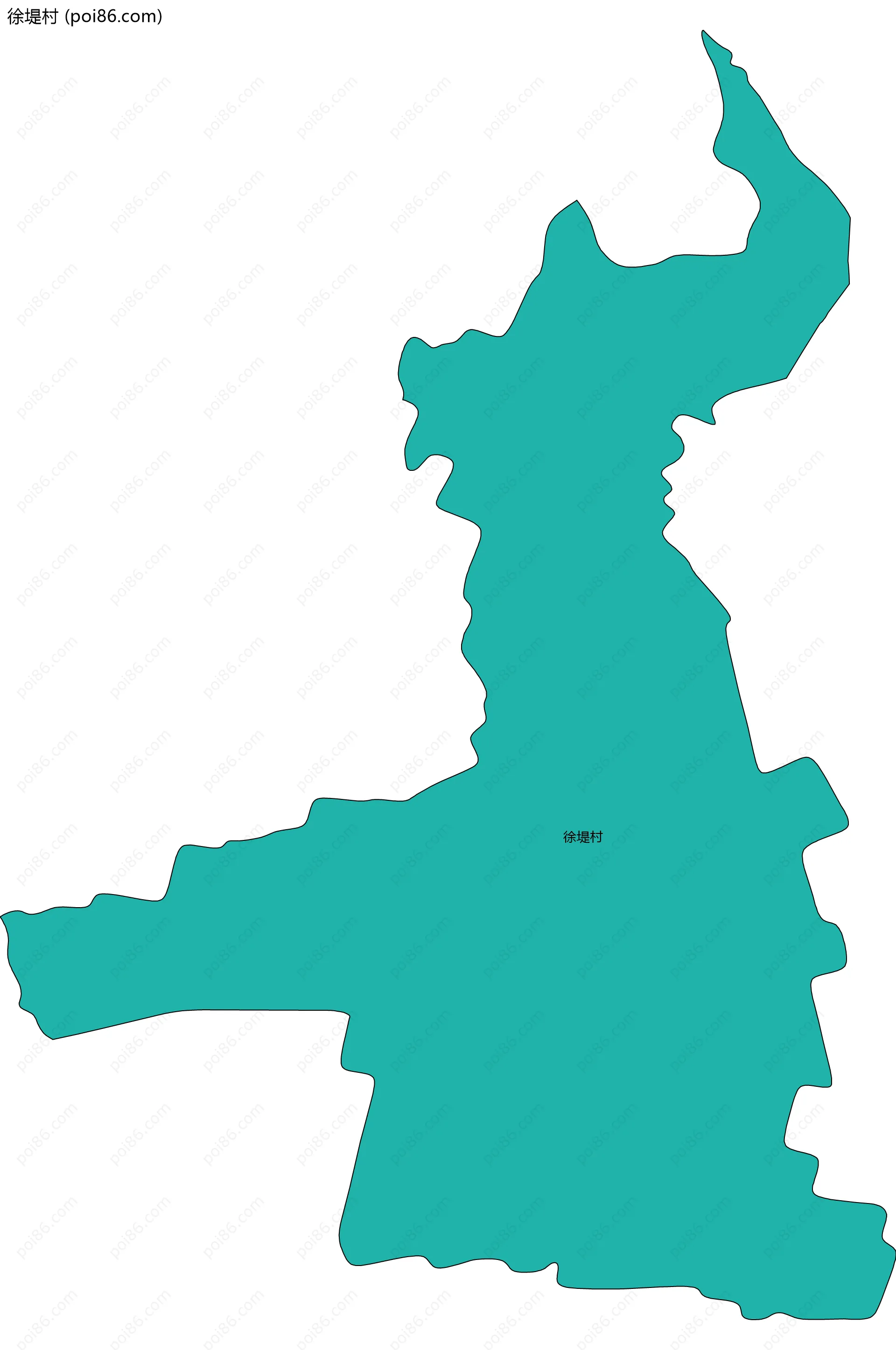 徐堤村边界地图