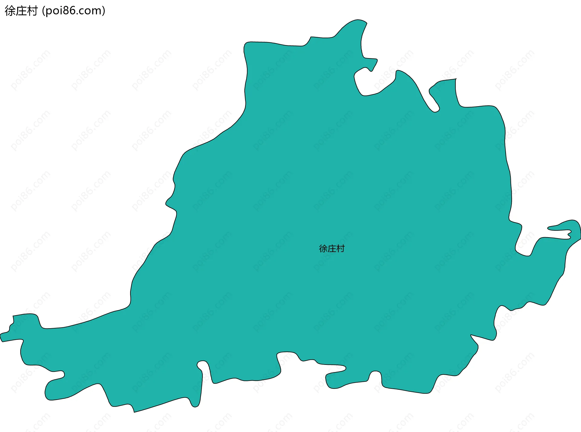 徐庄村边界地图