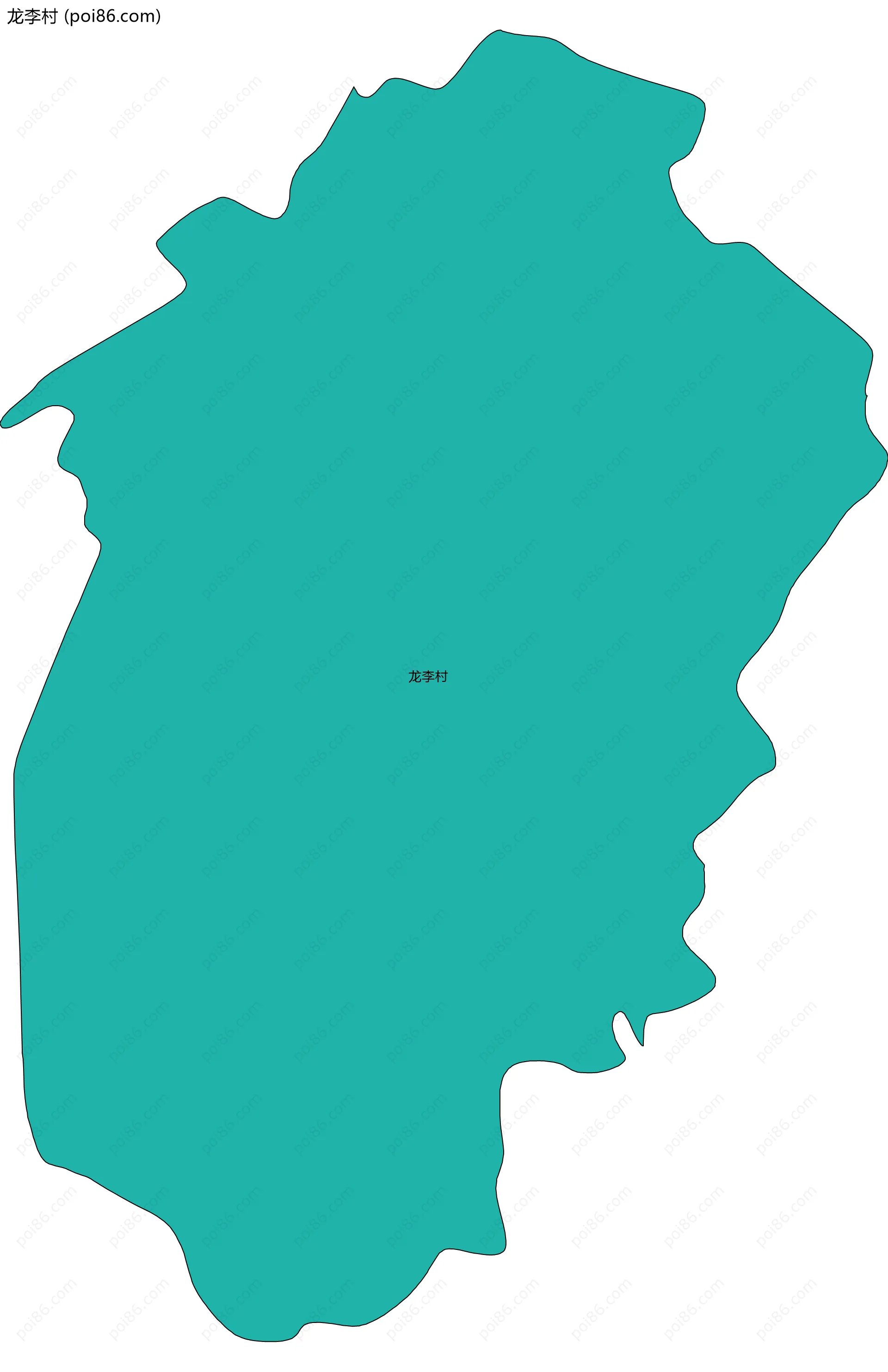 龙李村边界地图