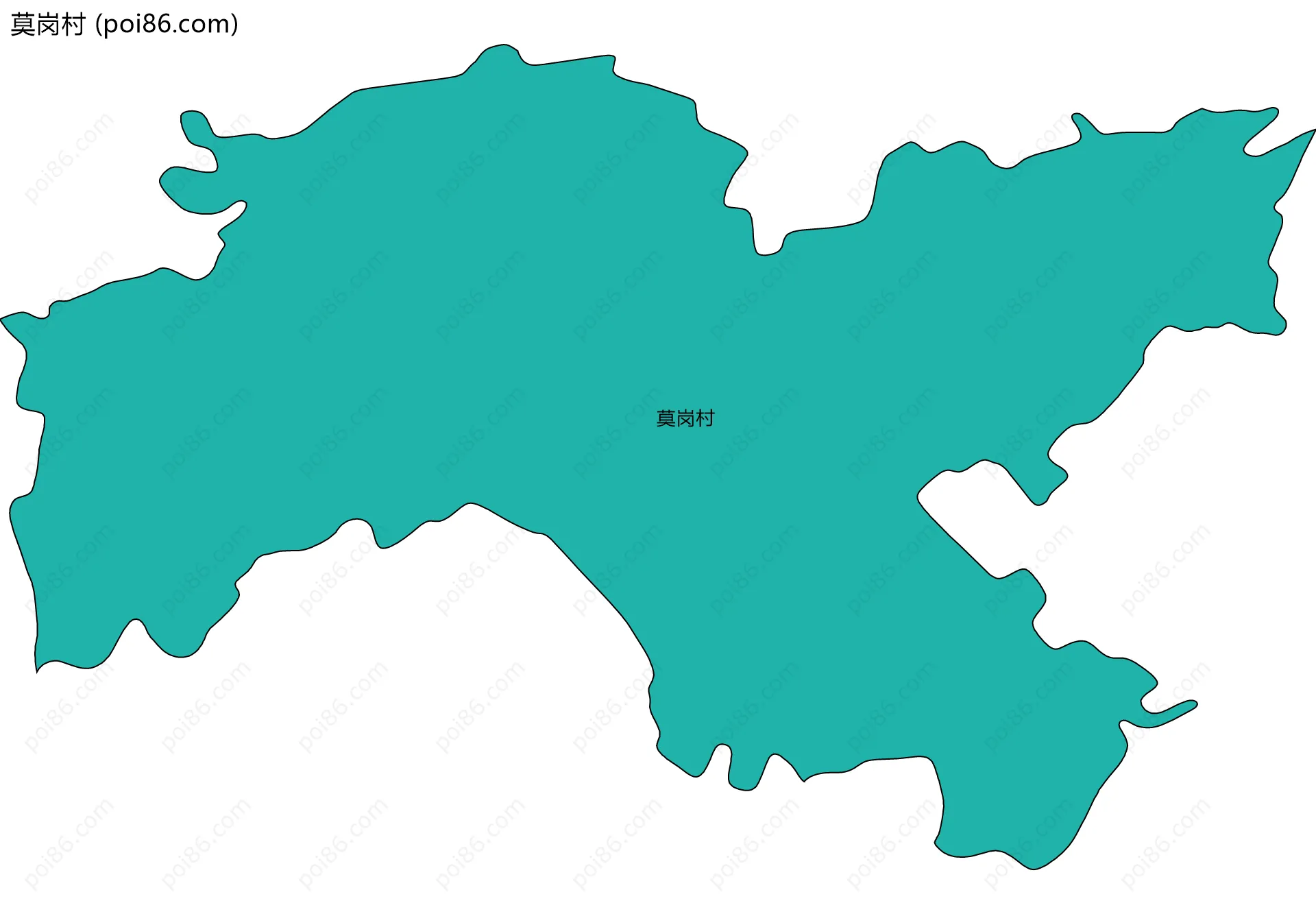 莫岗村边界地图