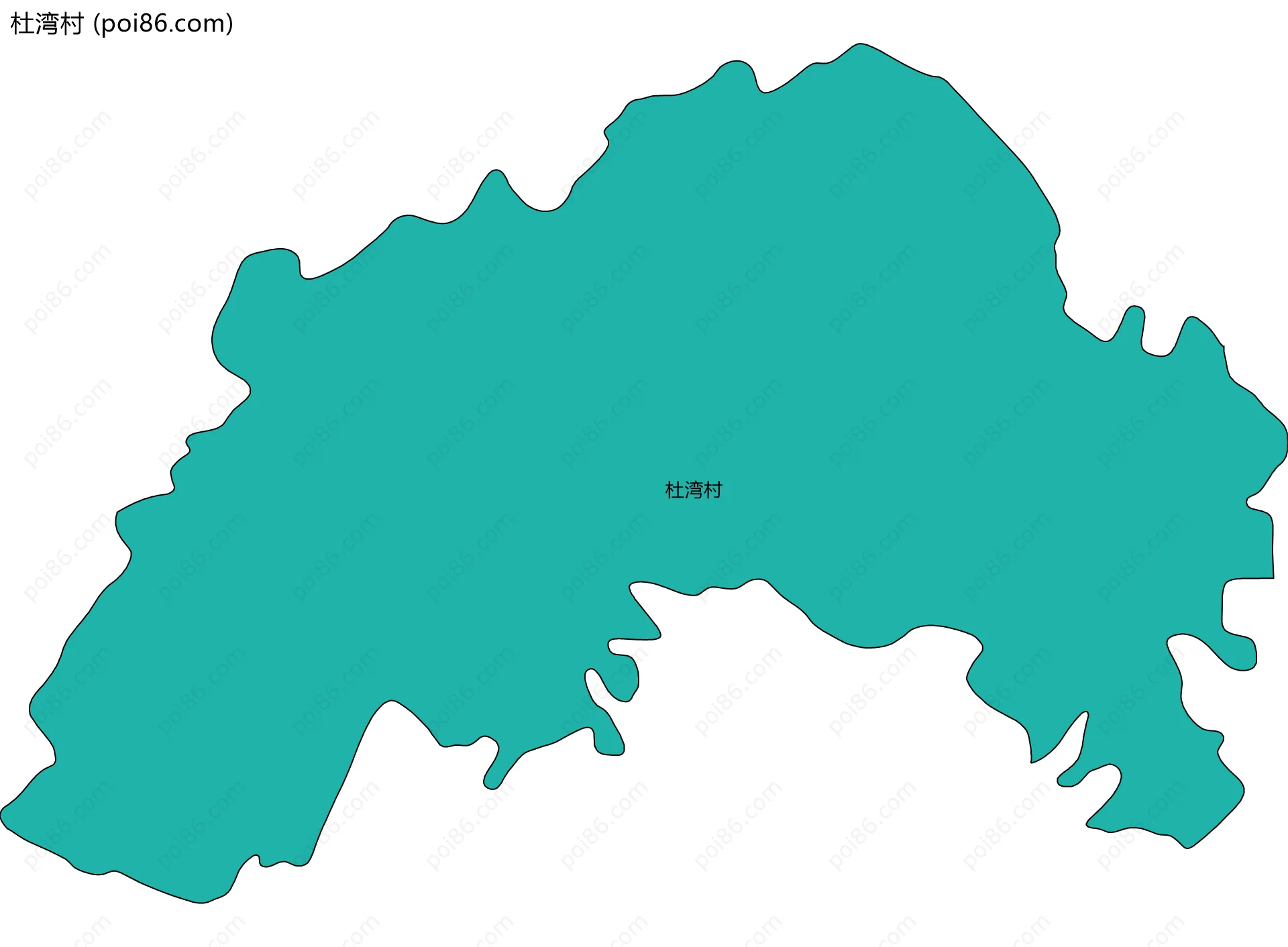 杜湾村边界地图