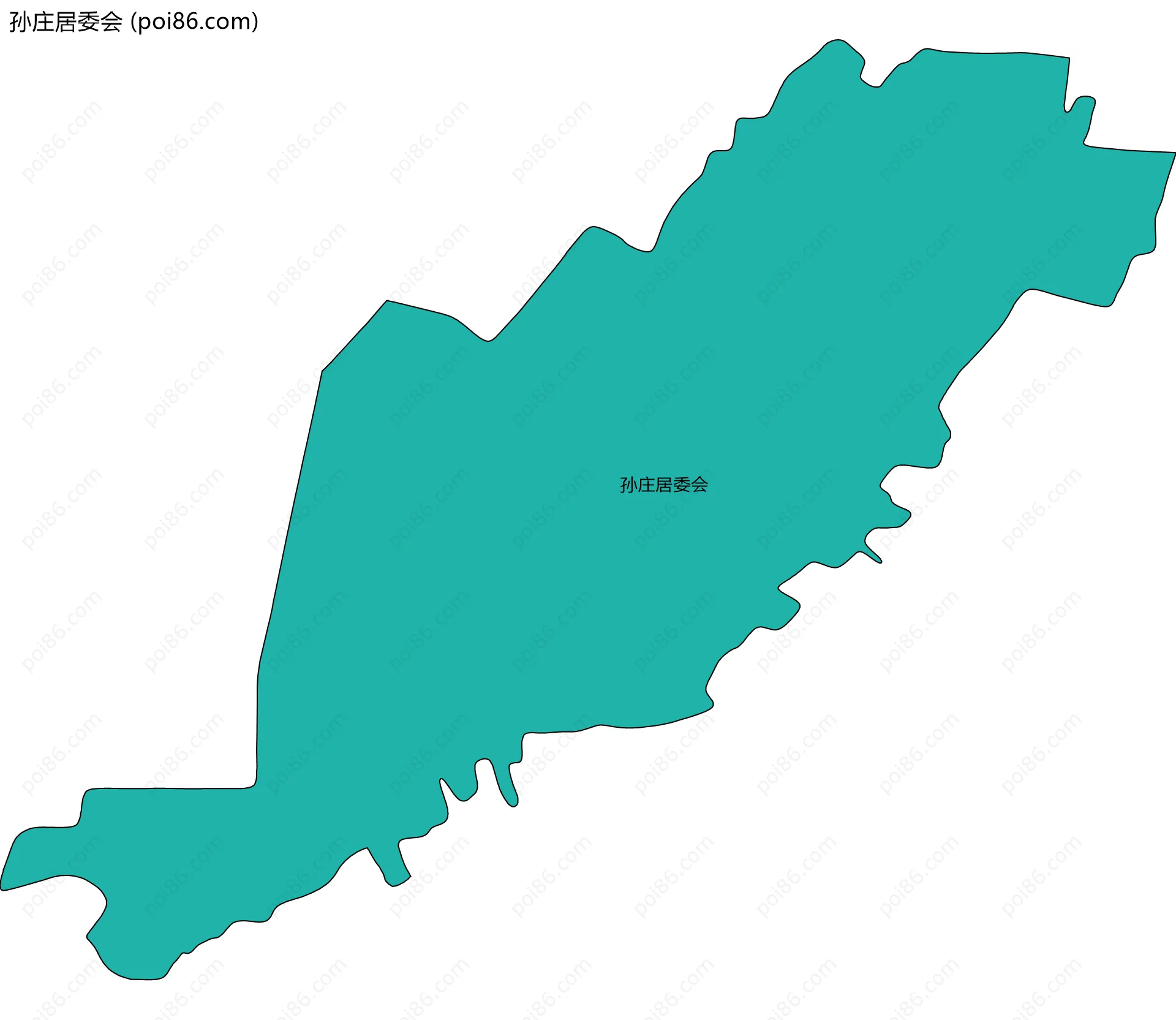 孙庄居委会边界地图