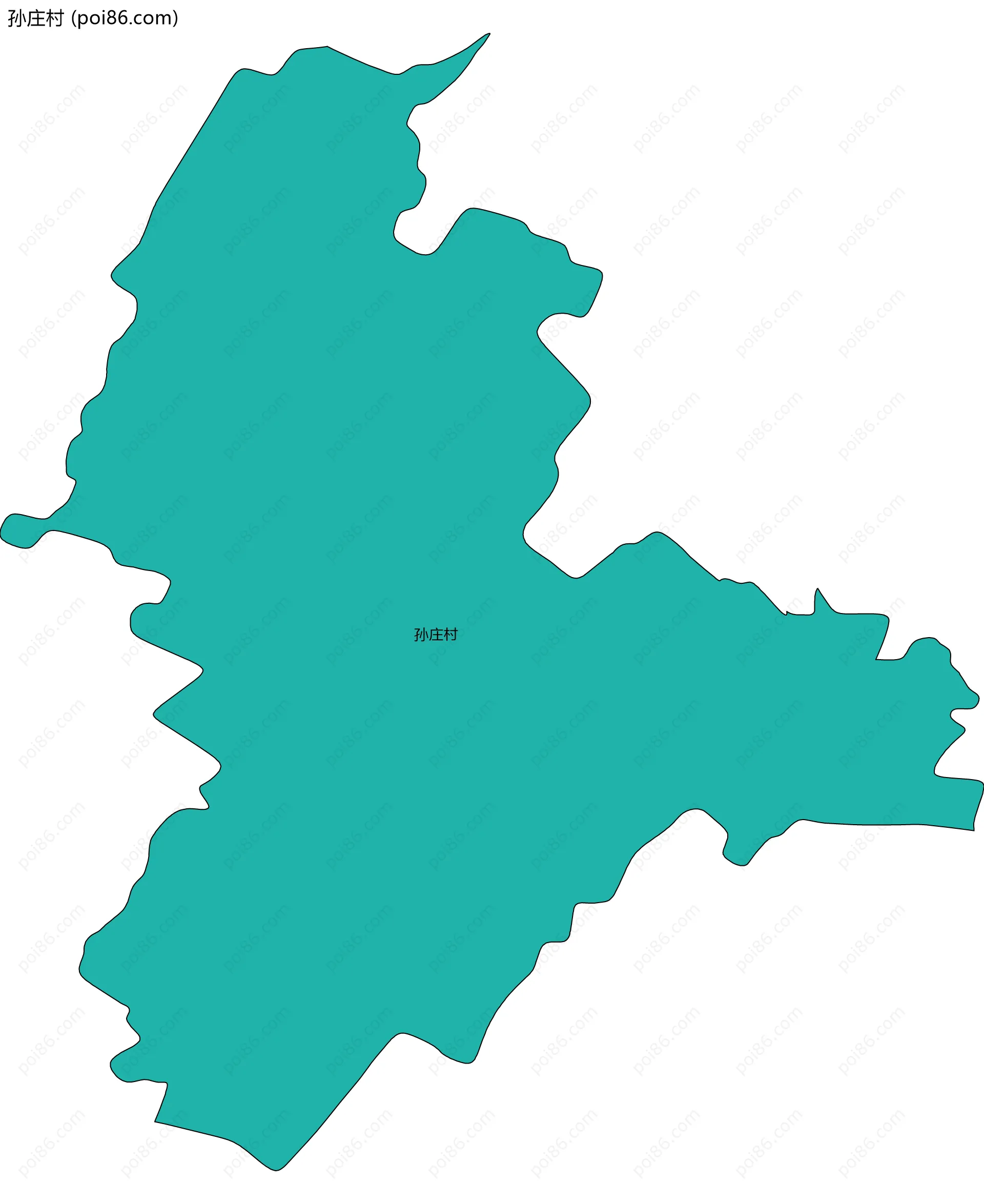 孙庄村边界地图