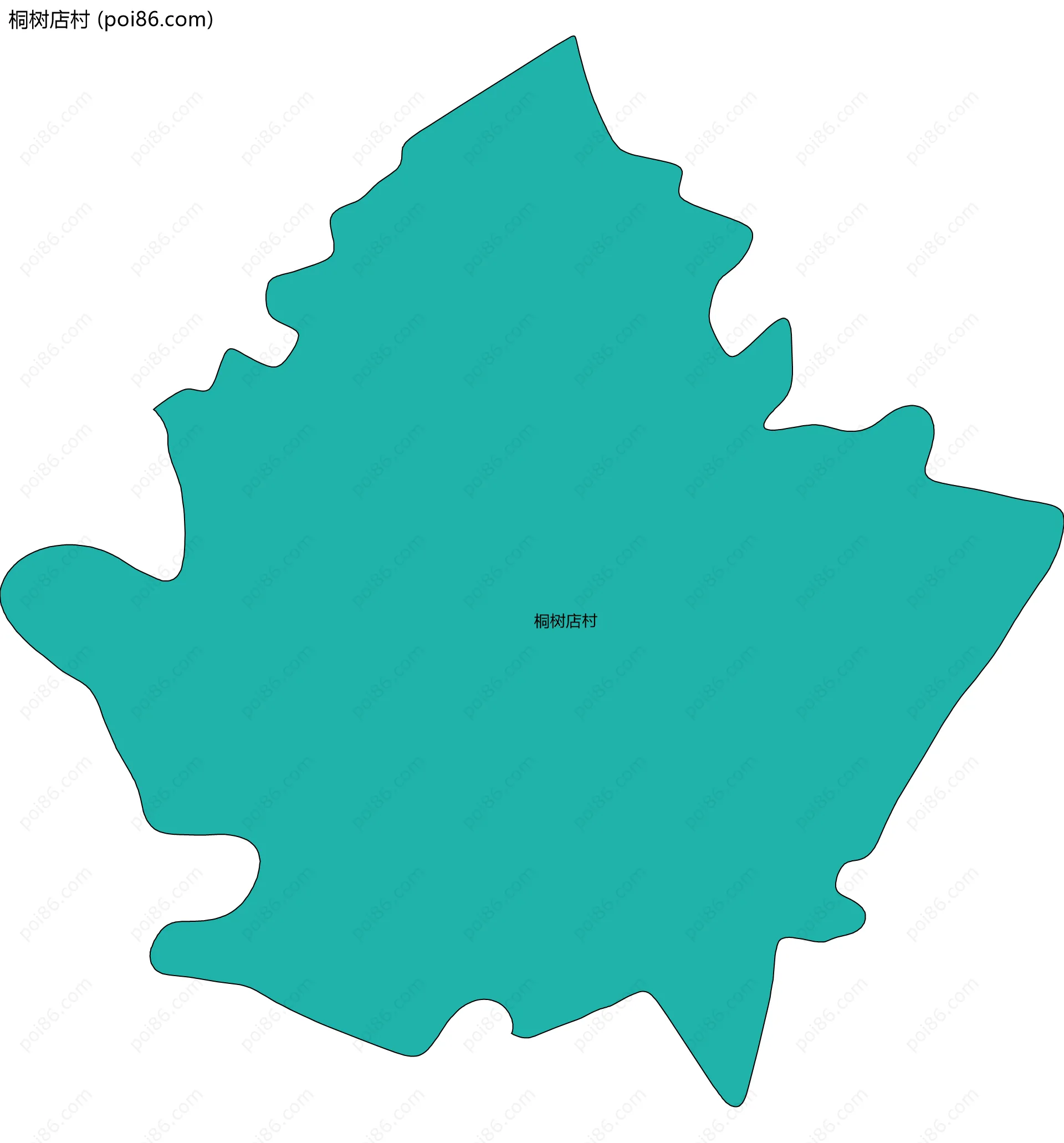 桐树店村边界地图