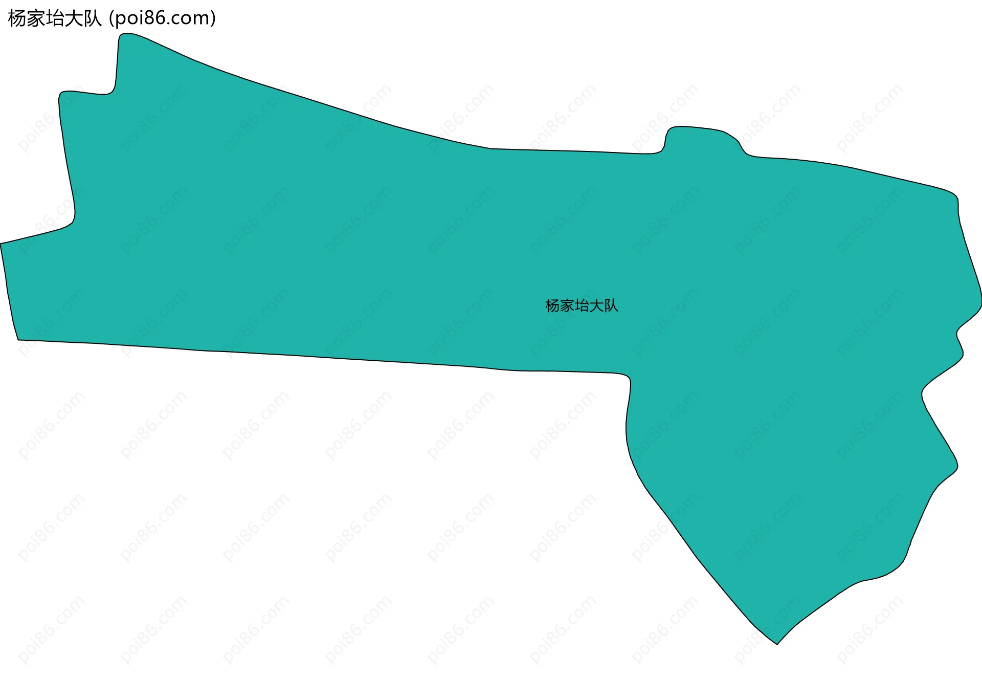 杨家坮大队边界地图