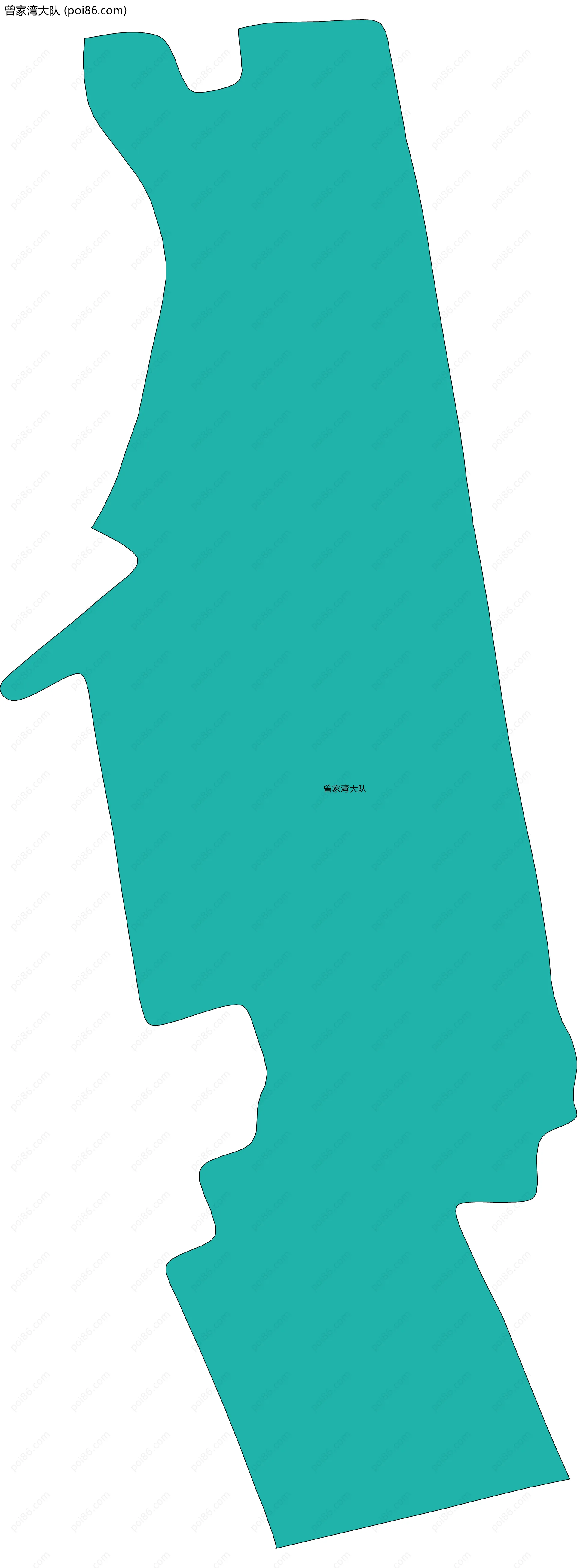 曾家湾大队边界地图