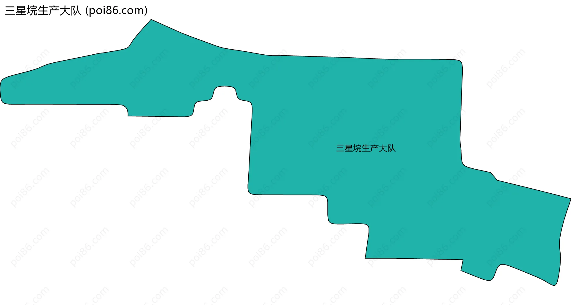 三星垸生产大队边界地图