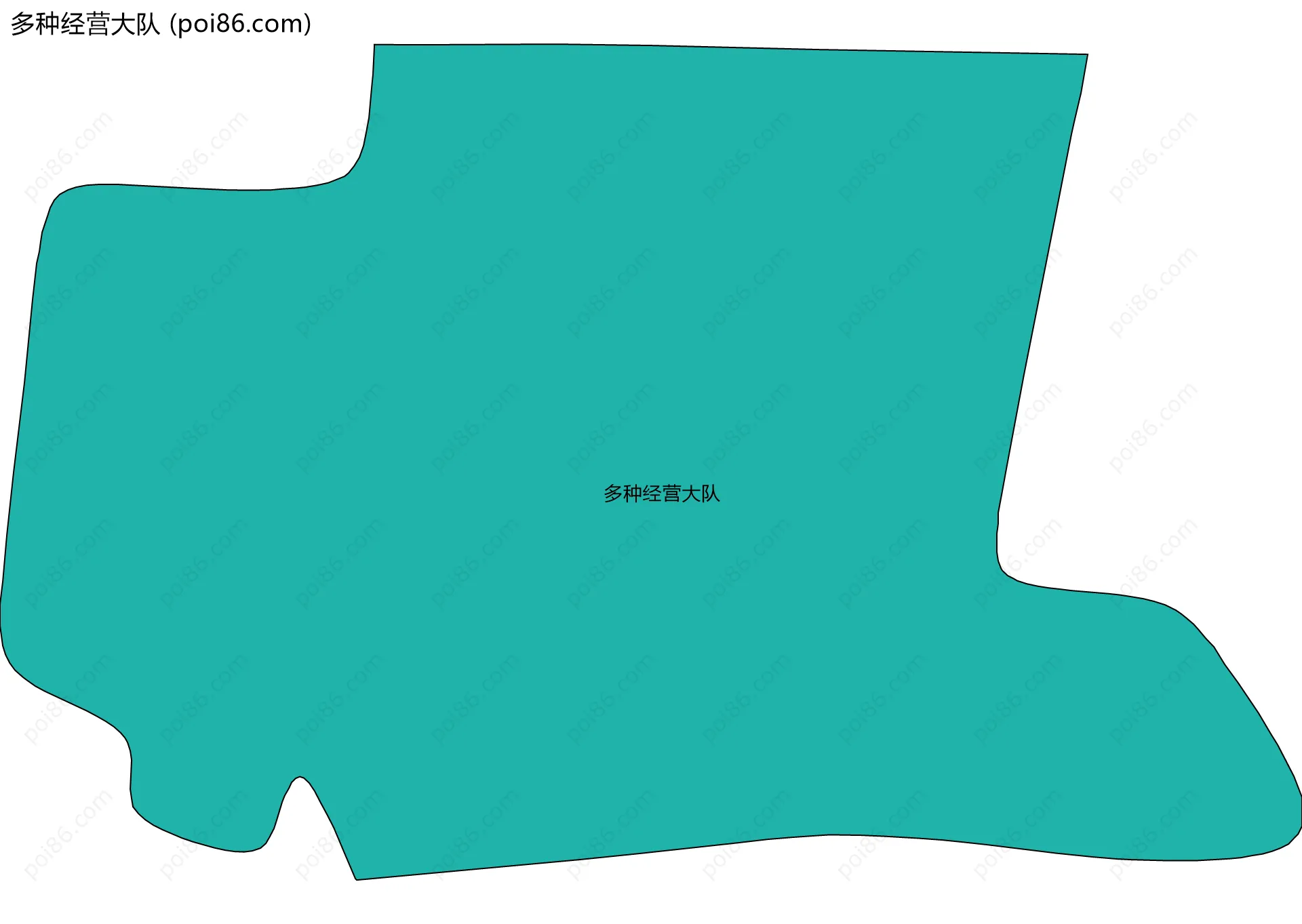 多种经营大队边界地图