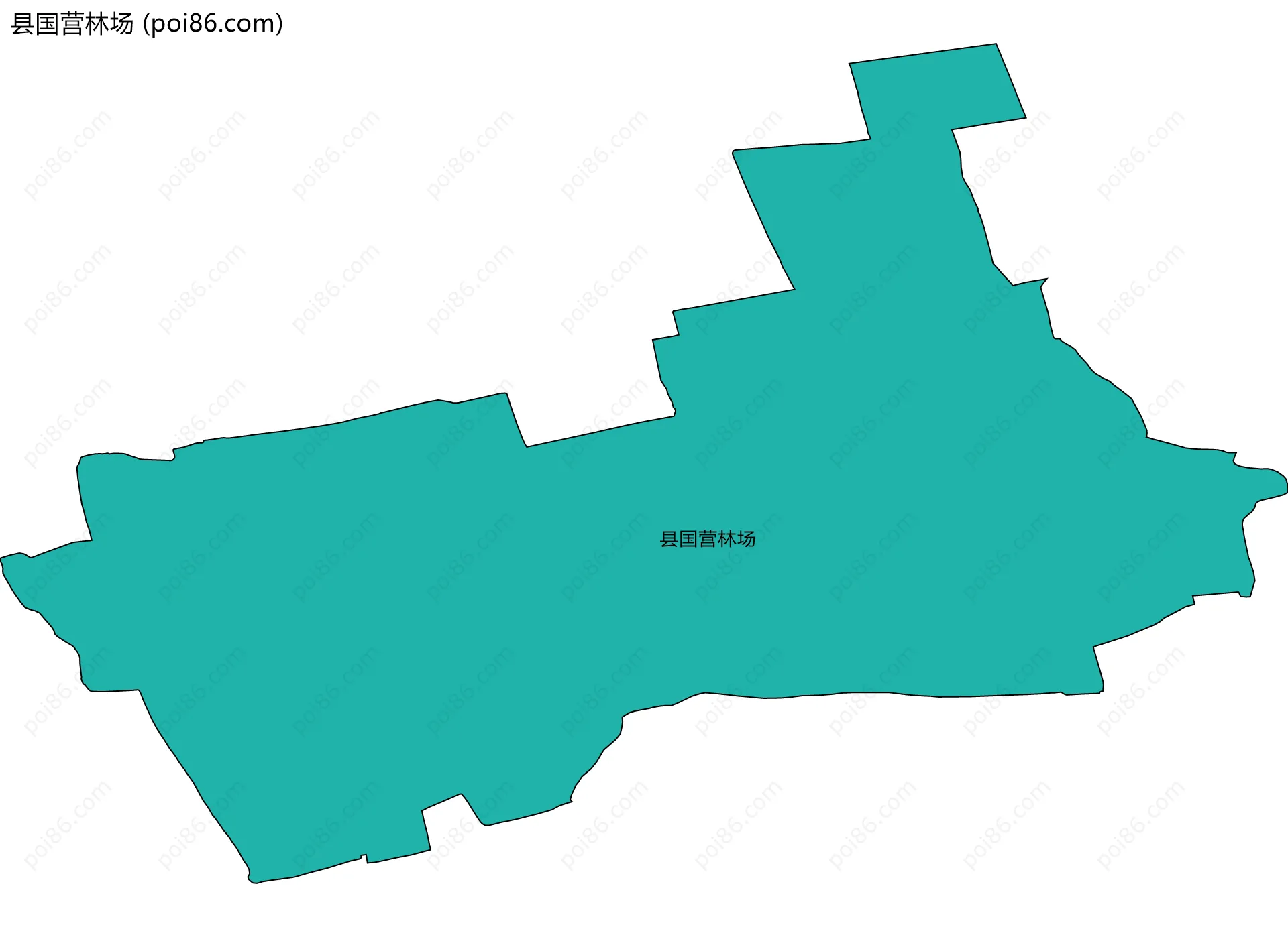 县国营林场边界地图