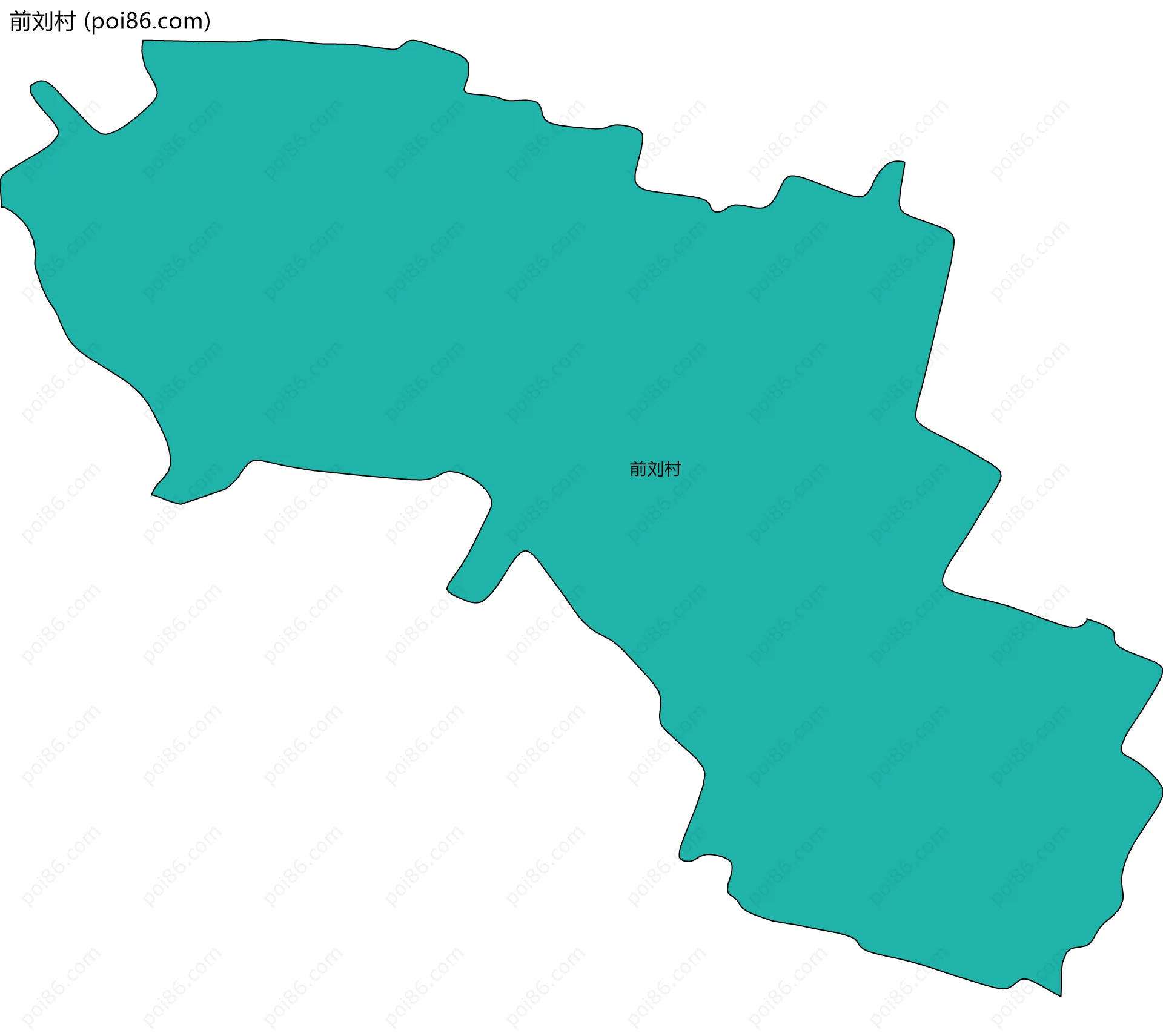 前刘村边界地图