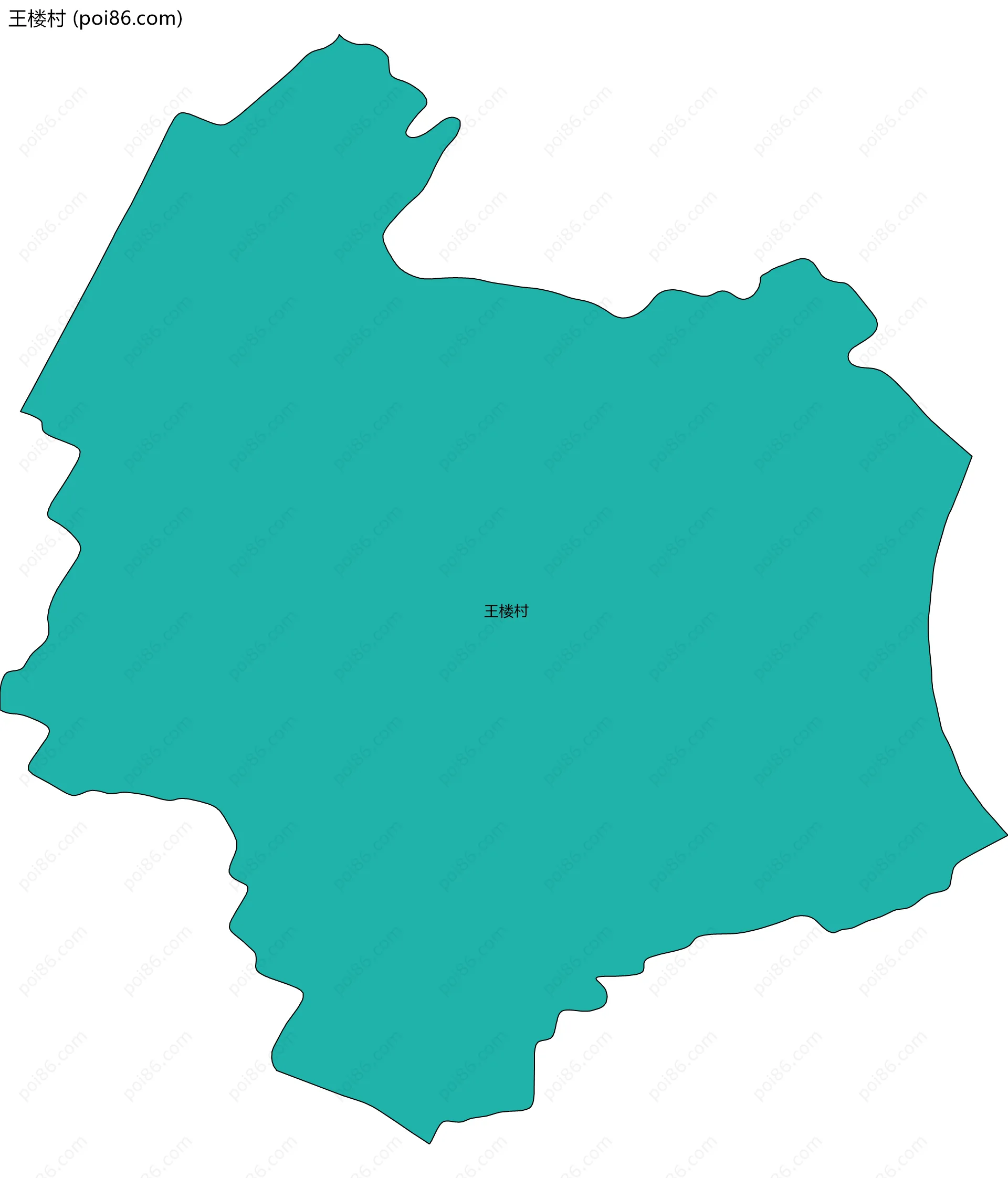 王楼村边界地图