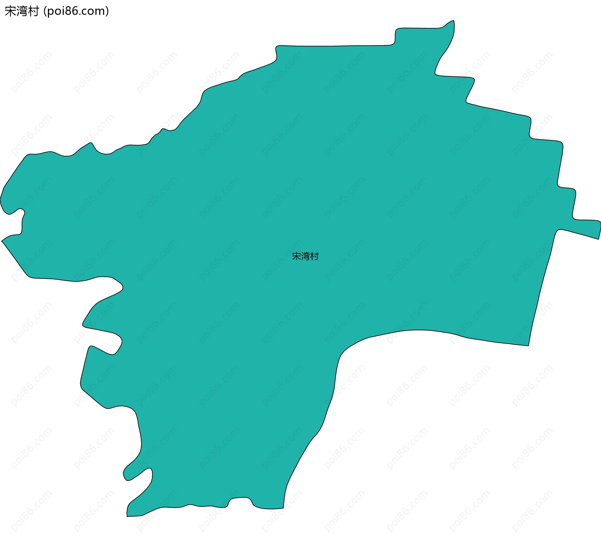 宋湾村边界地图