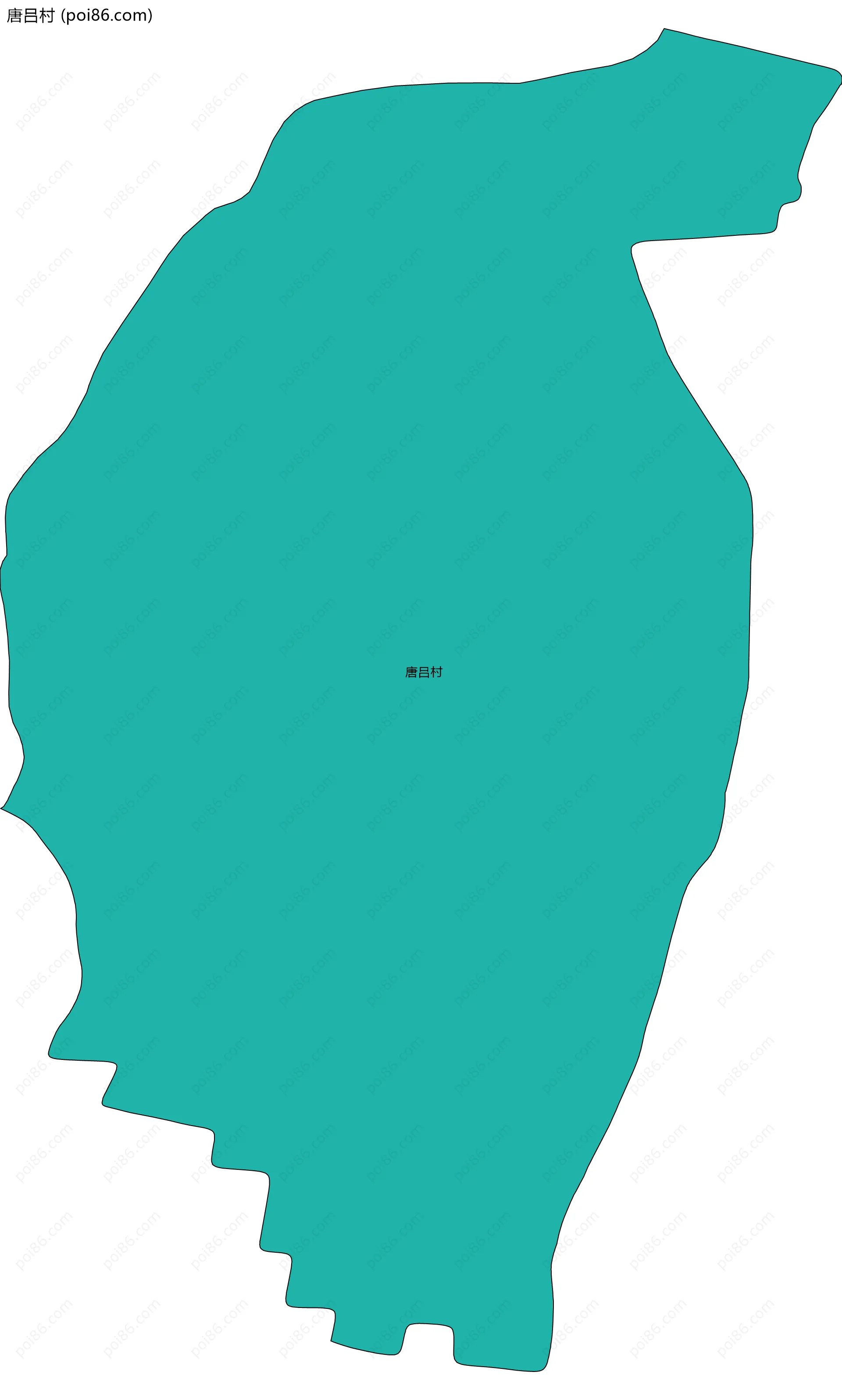 唐吕村边界地图