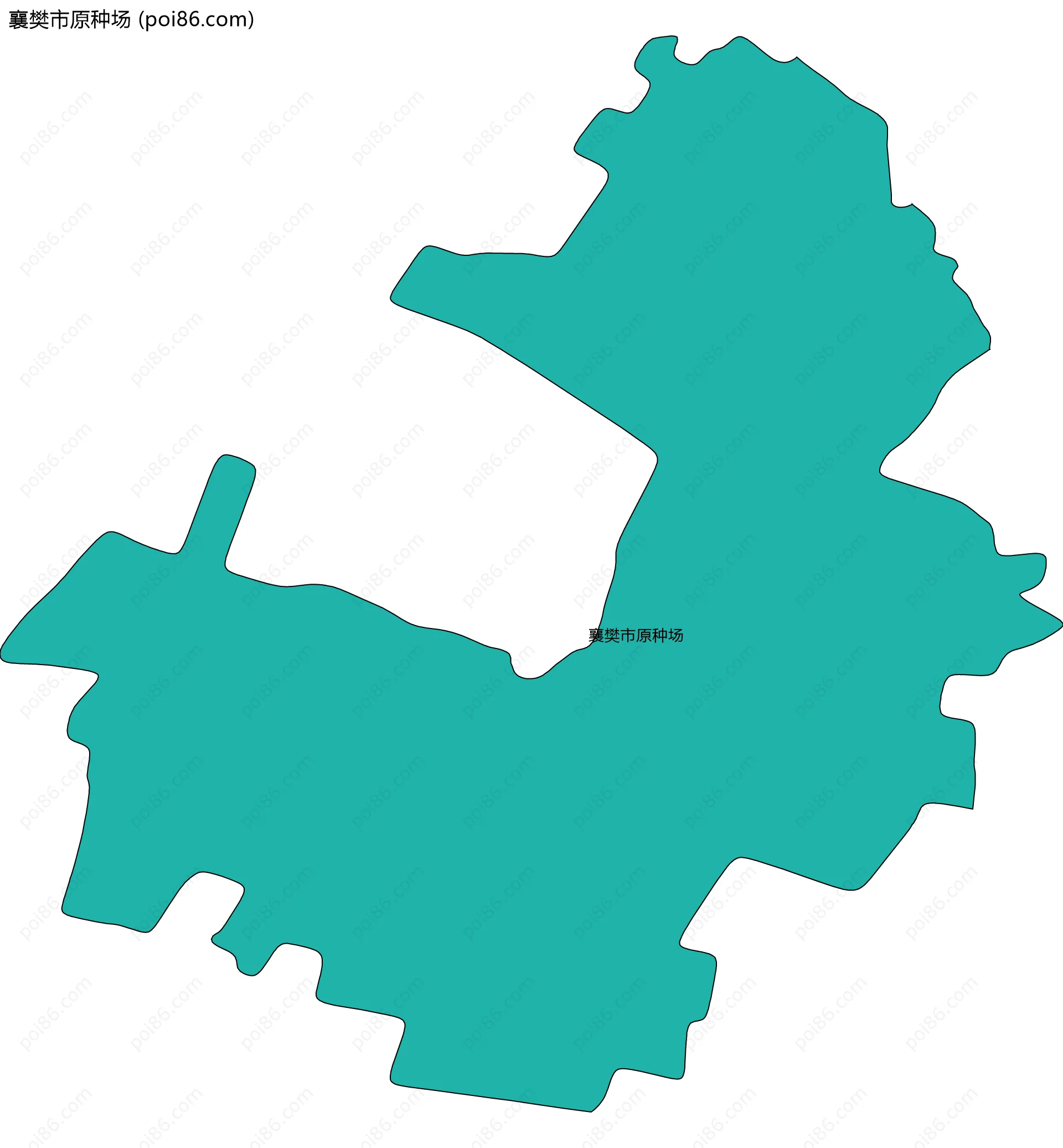 襄樊市原种场边界地图