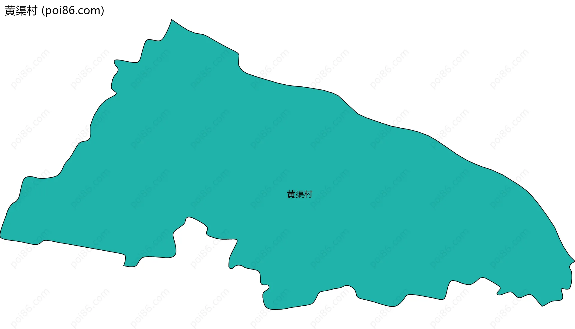 黄渠村边界地图