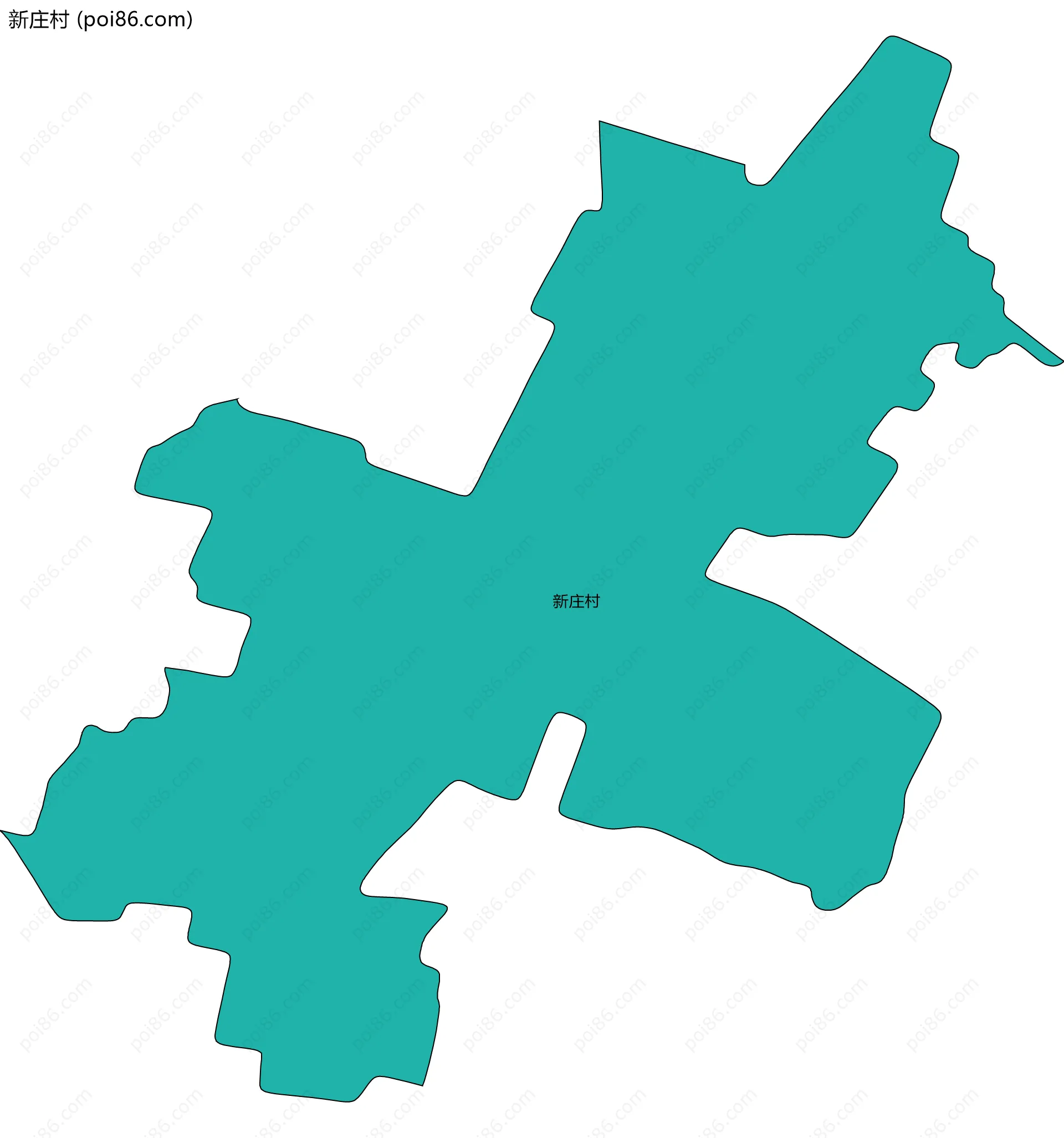 新庄村边界地图