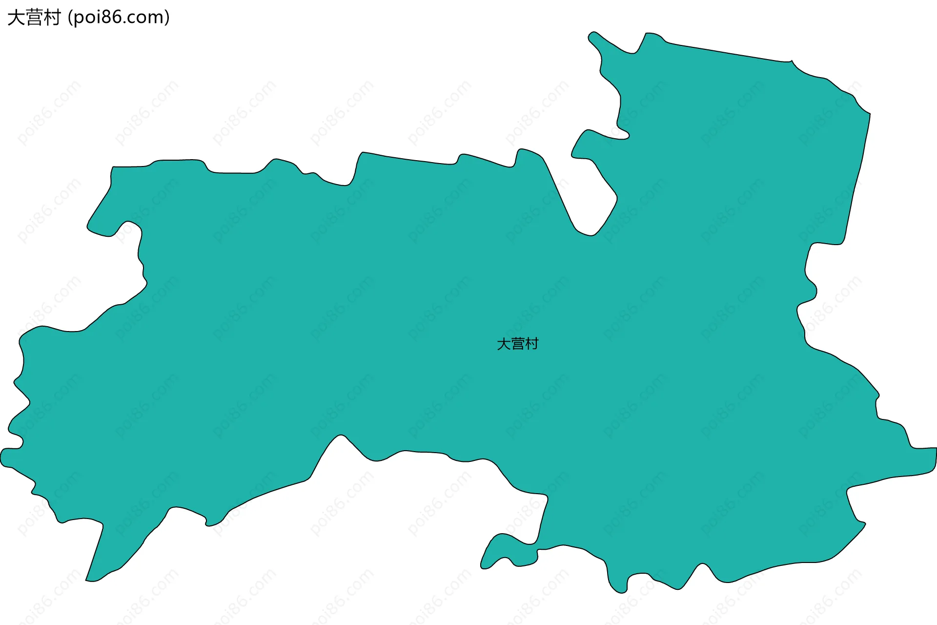 大营村边界地图