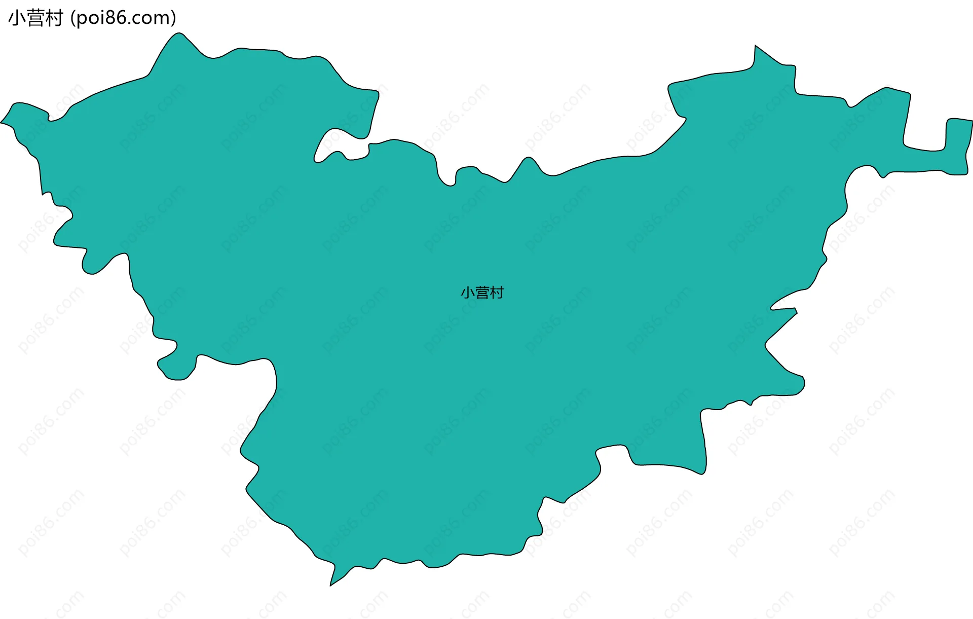 小营村边界地图