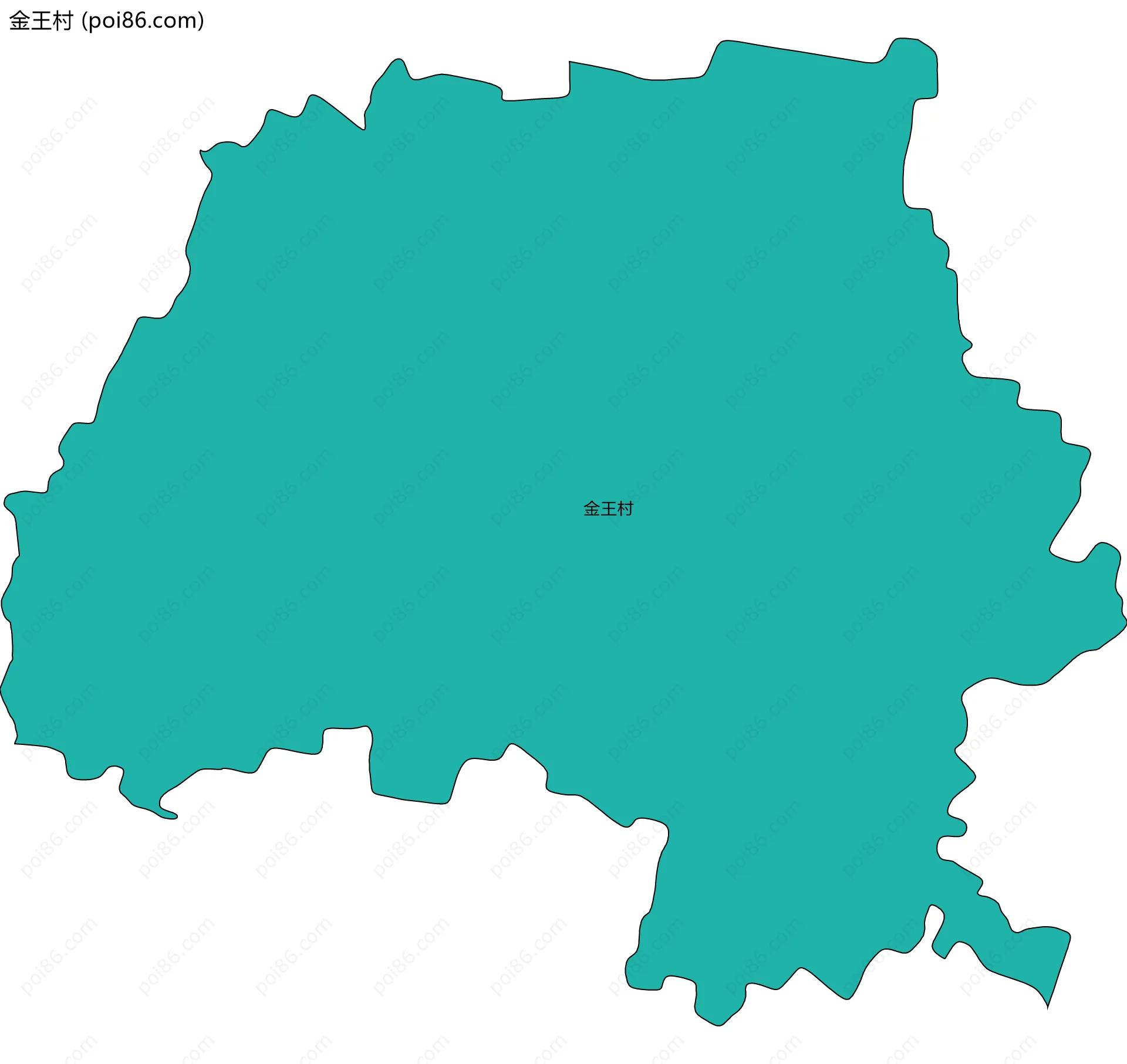 金王村边界地图