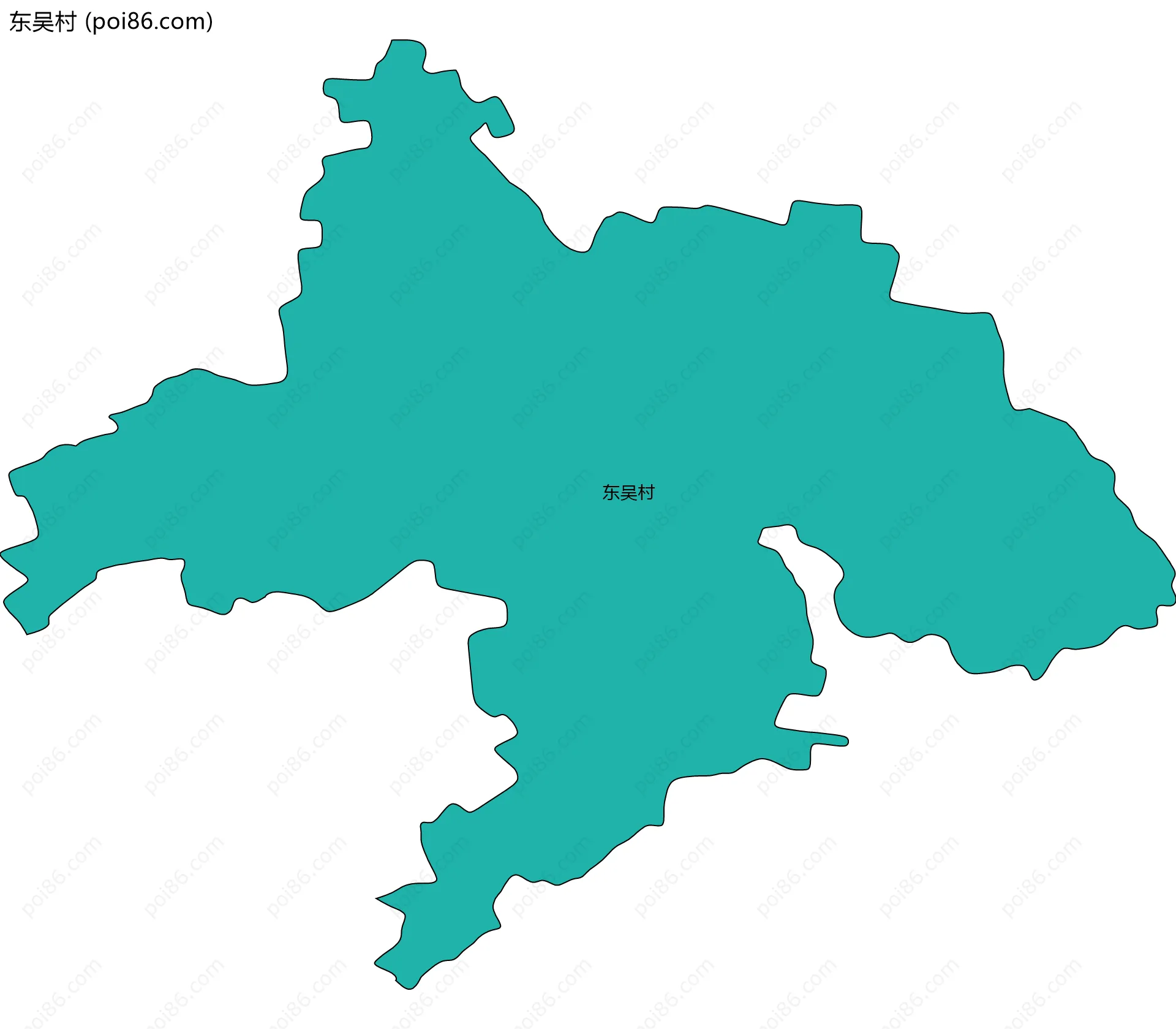 东吴村边界地图