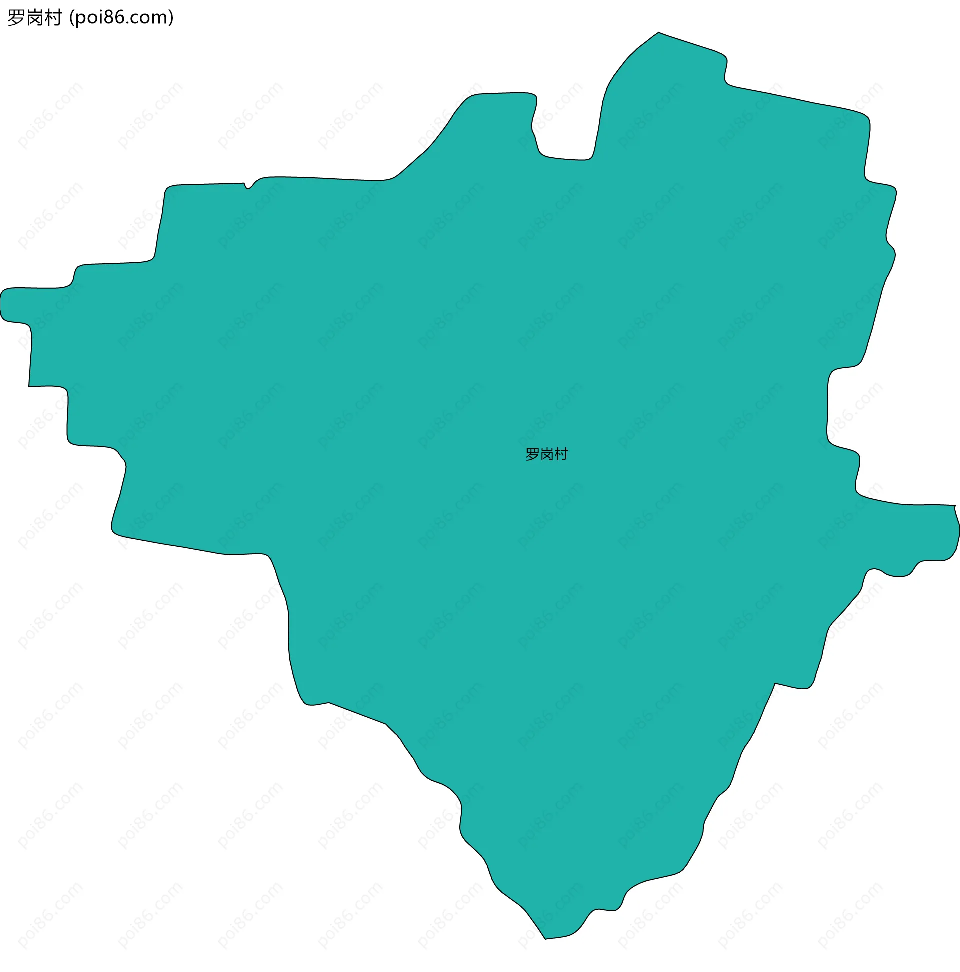 罗岗村边界地图