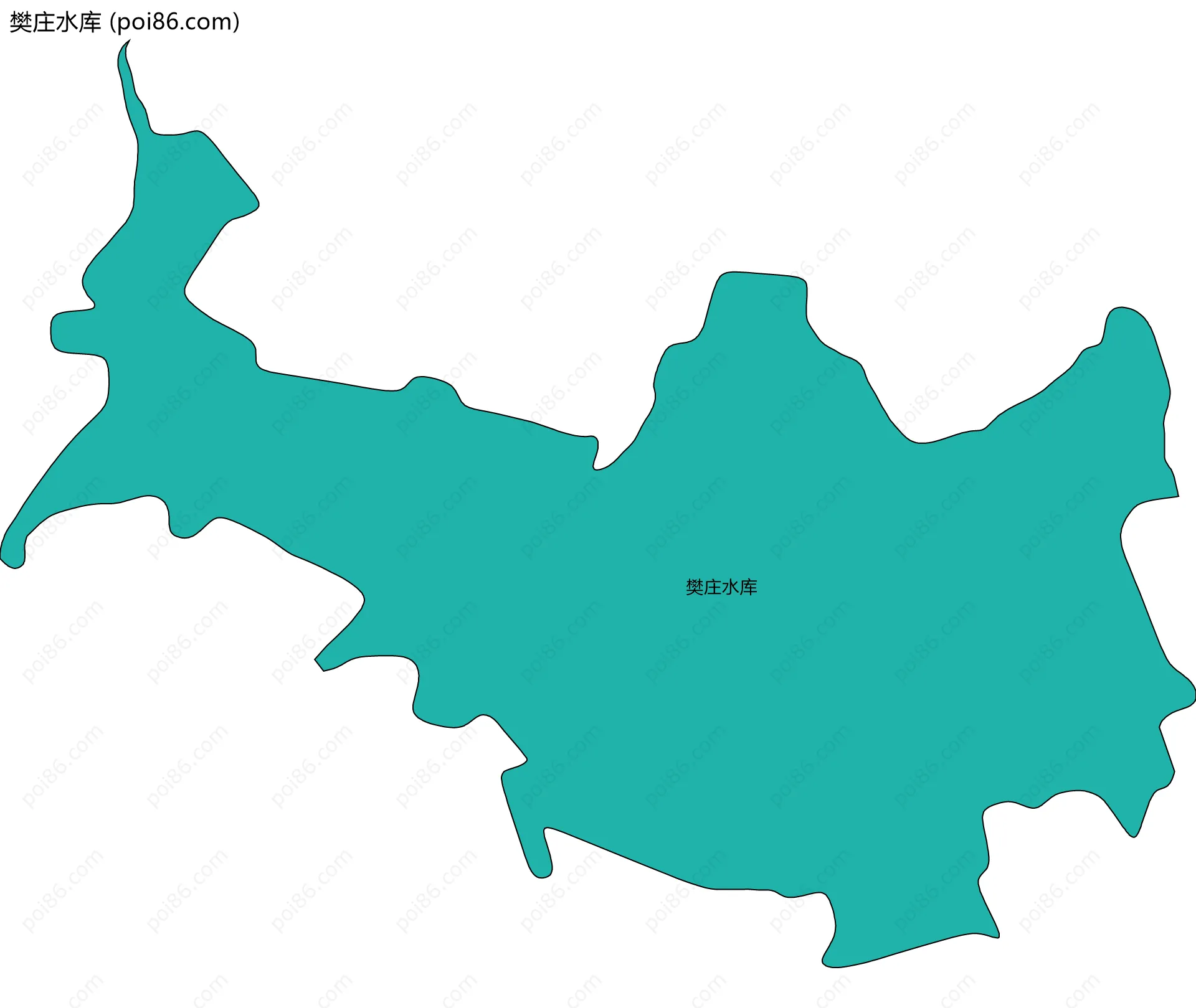樊庄水库边界地图