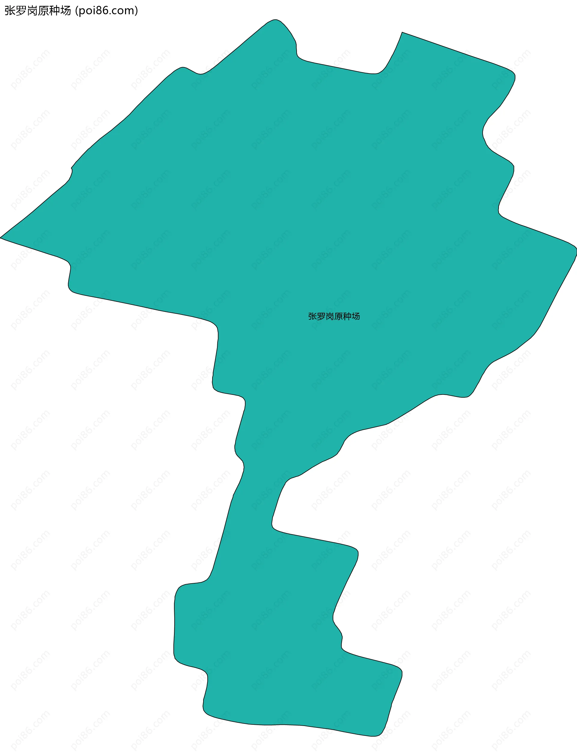 张罗岗原种场边界地图