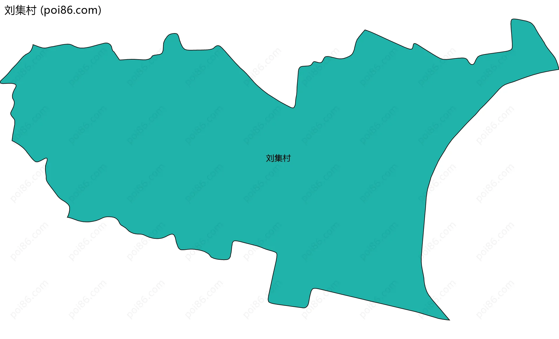 刘集村边界地图