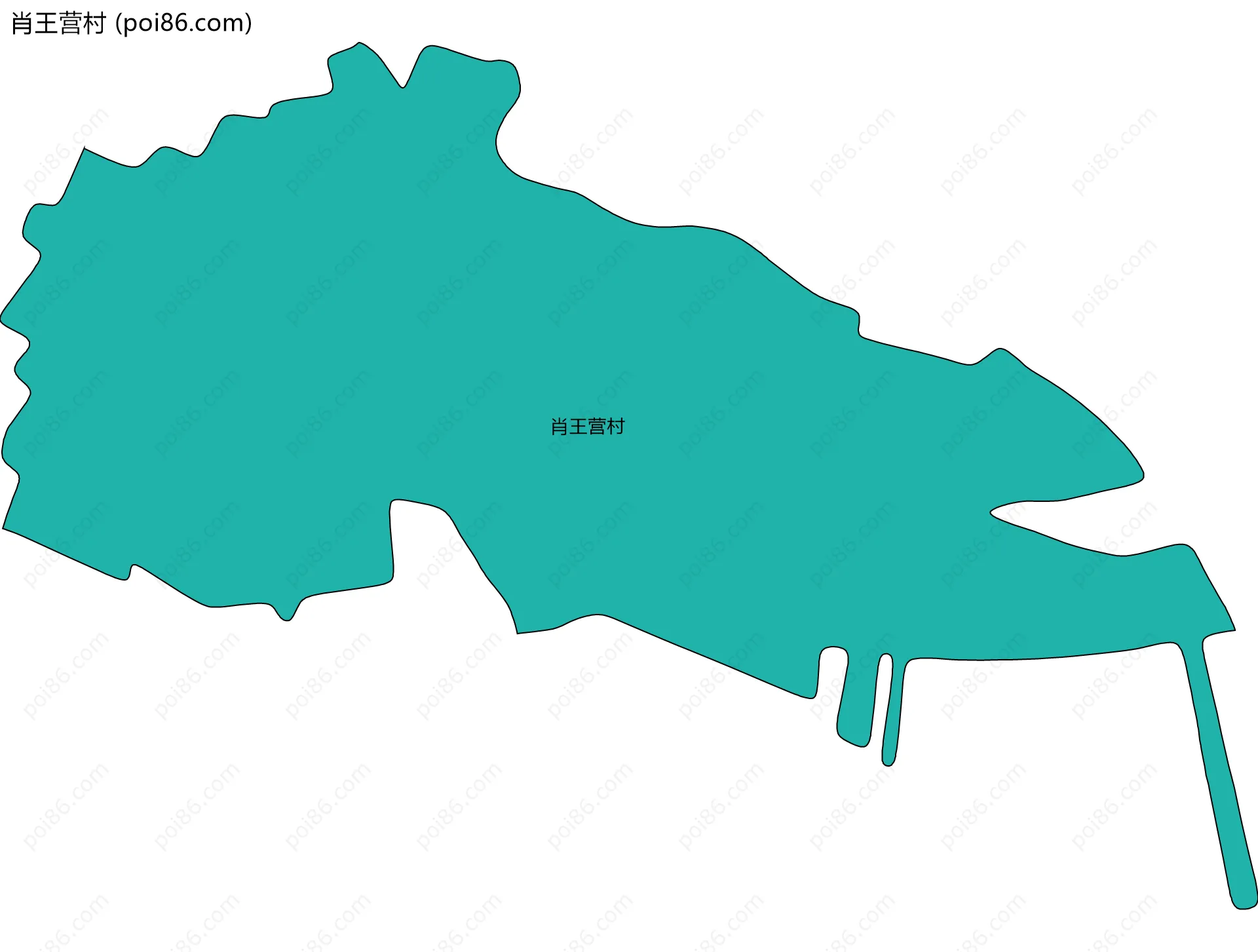 肖王营村边界地图