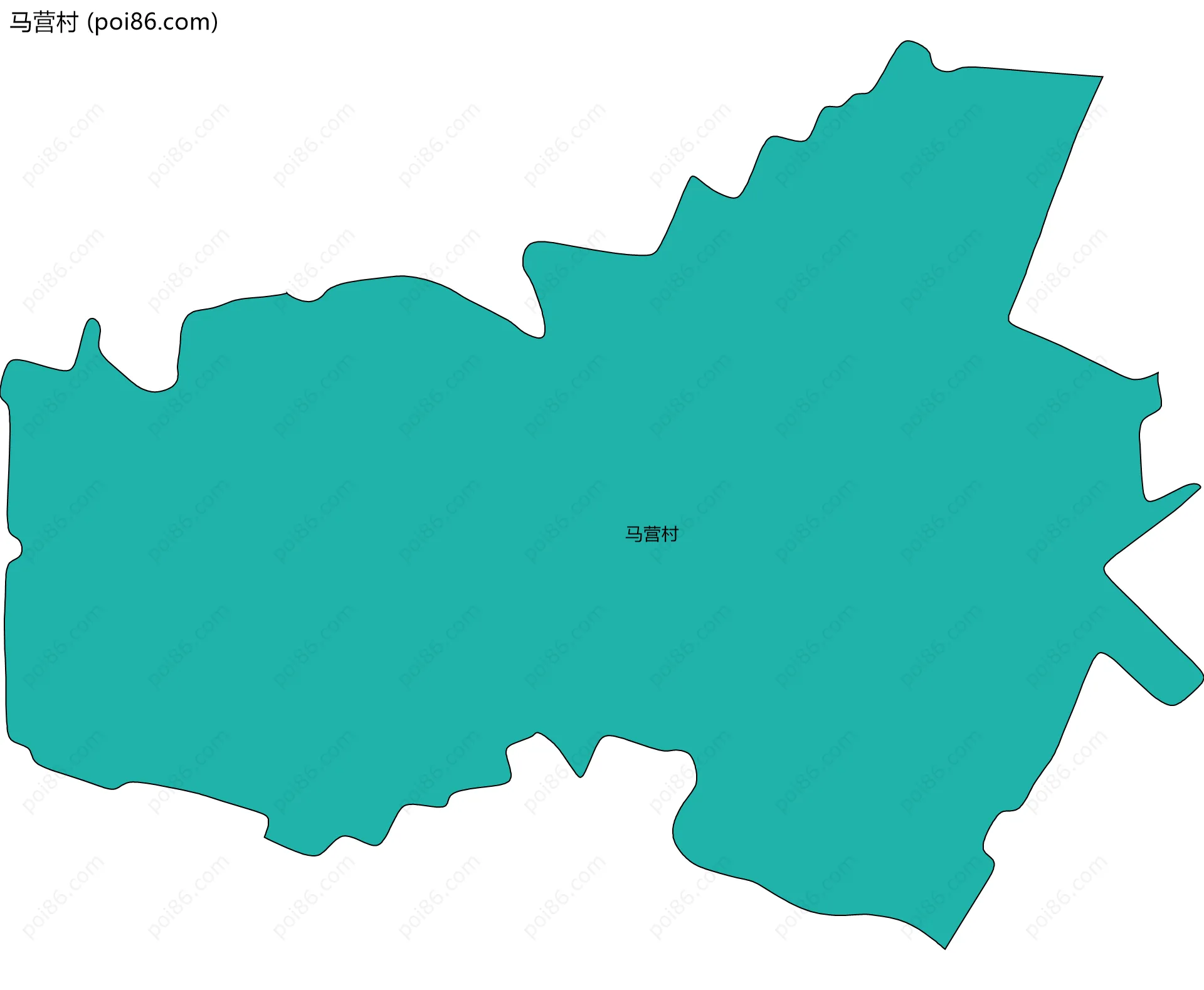 马营村边界地图