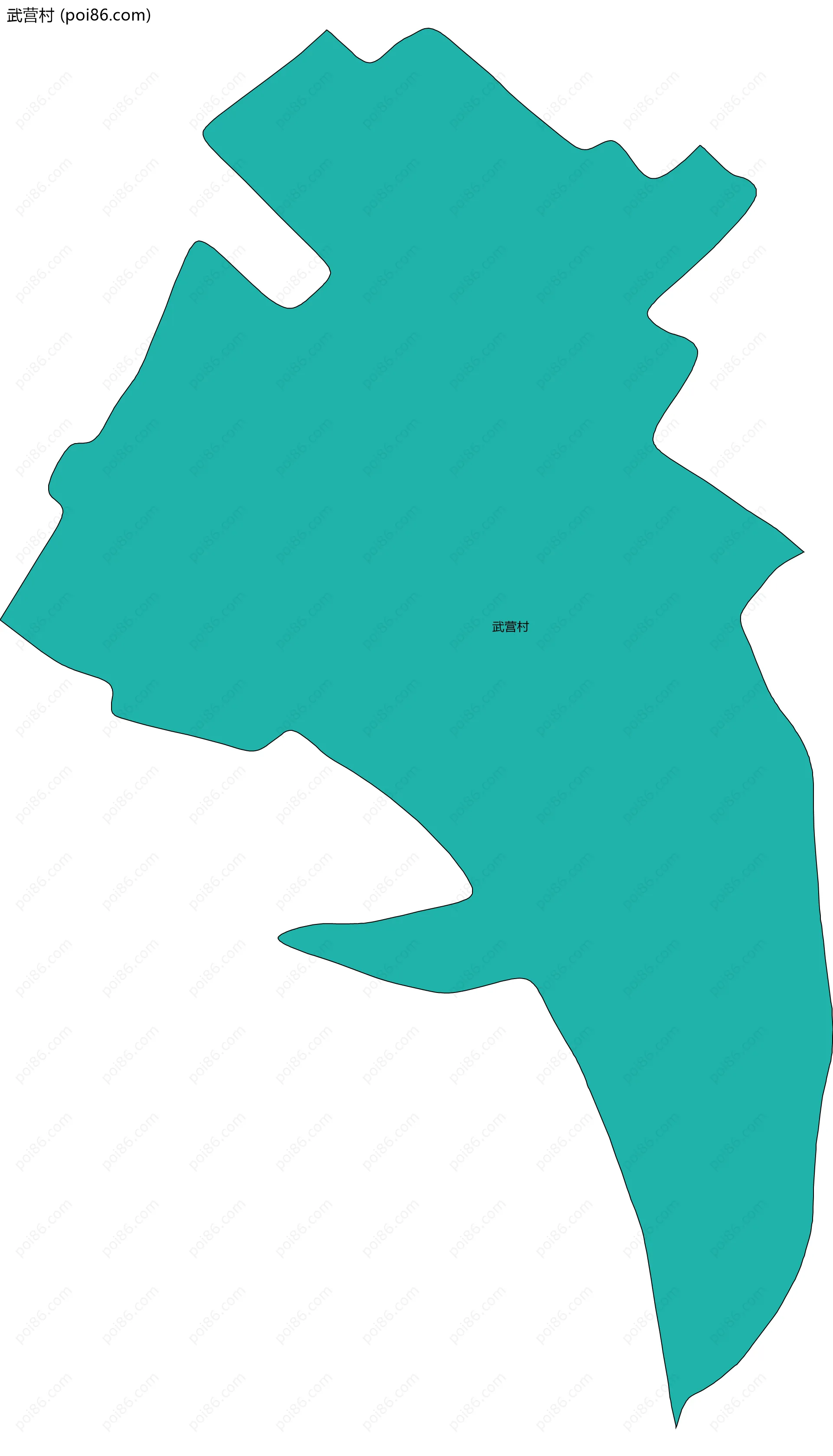 武营村边界地图