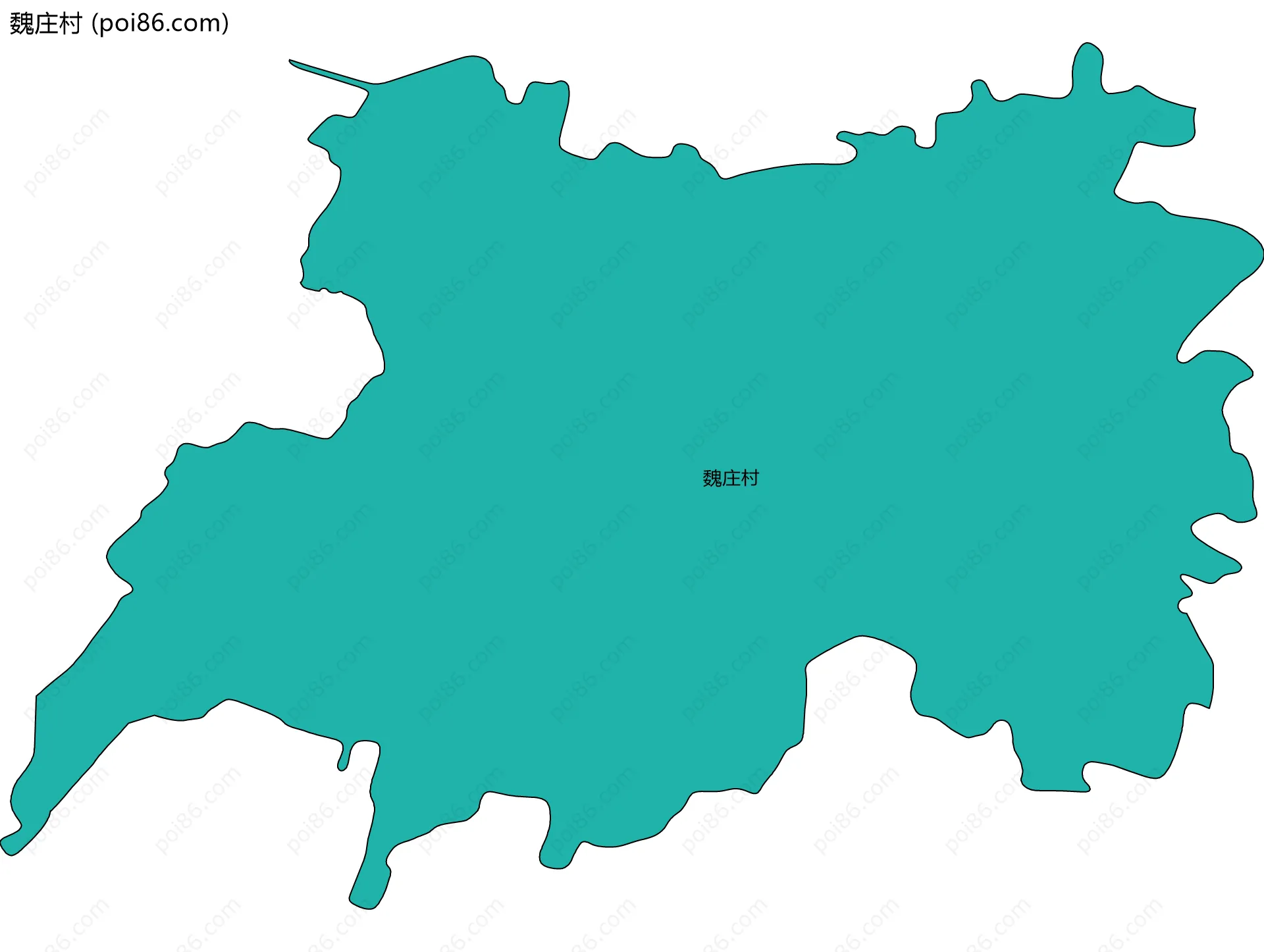 魏庄村边界地图