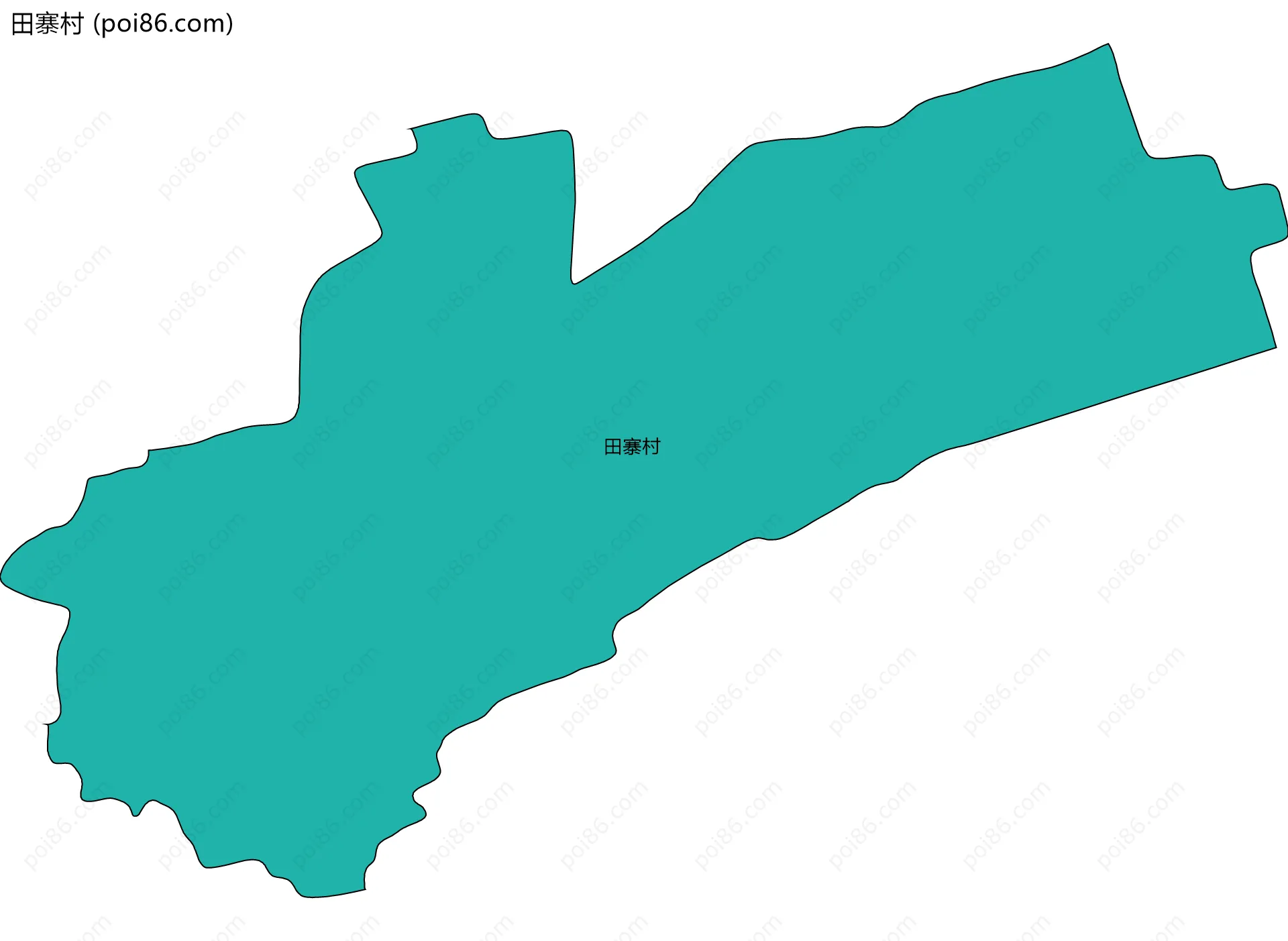 田寨村边界地图
